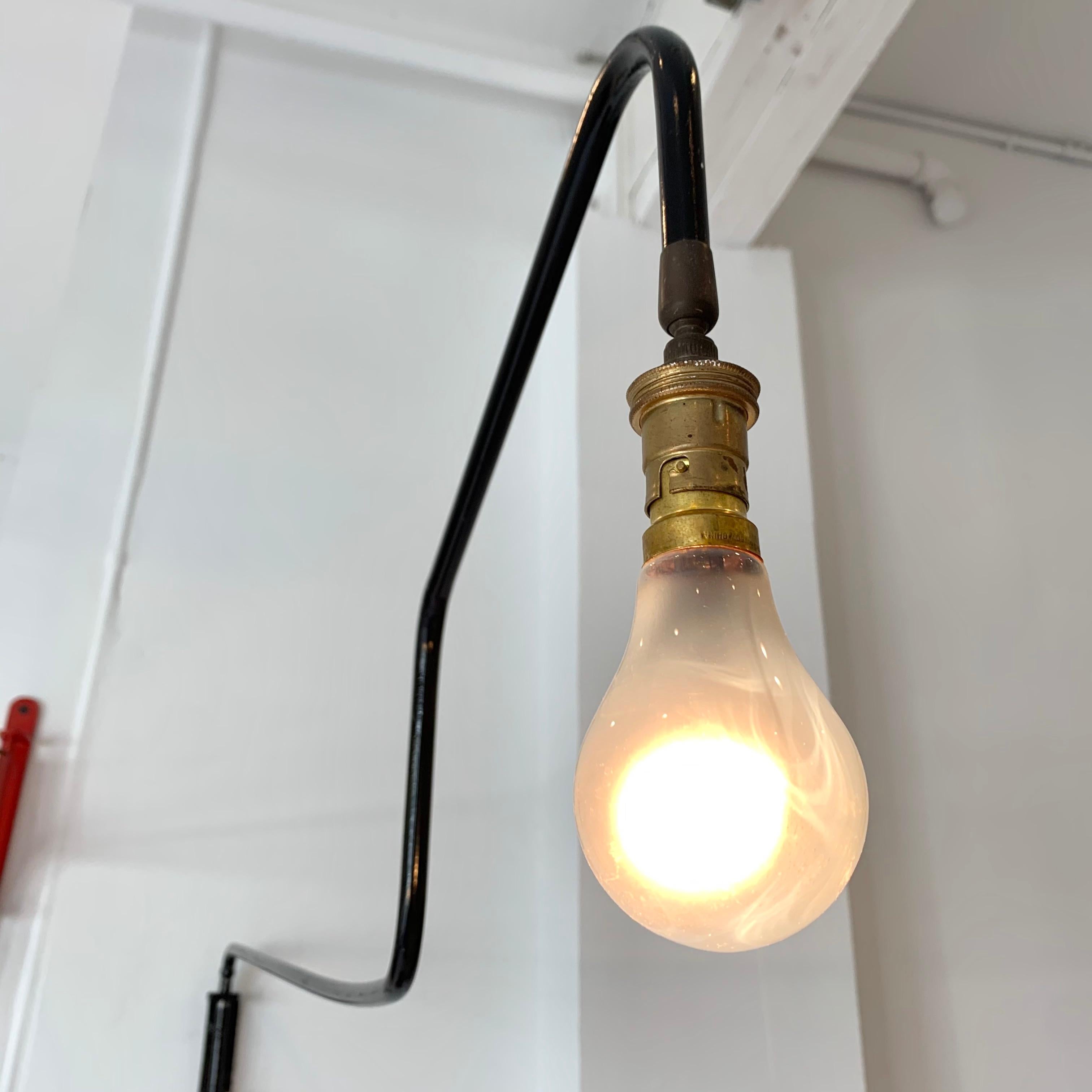 Mid-20th Century French Swing Arm Wall Light For Sale