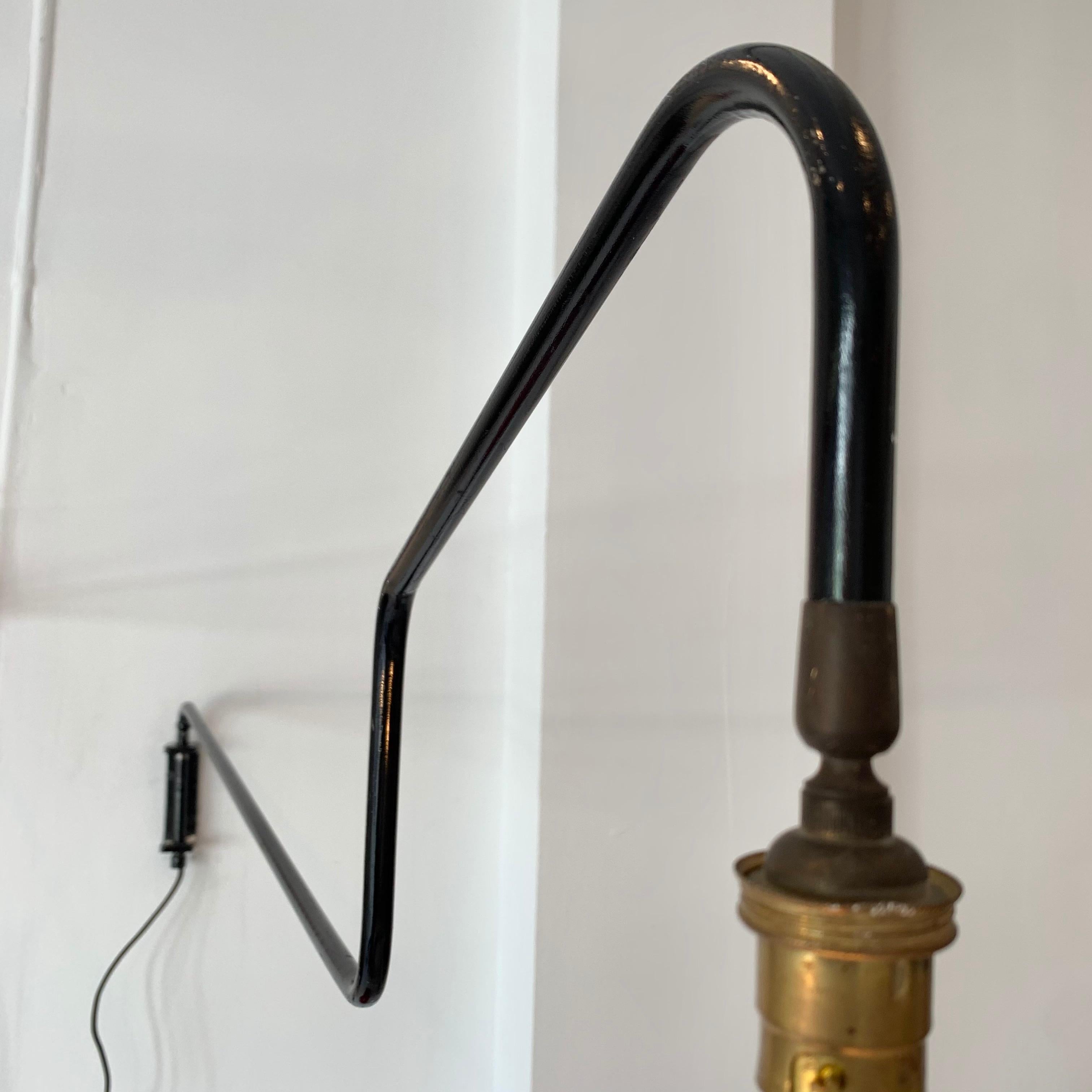 French Swing Arm Wall Light For Sale 2