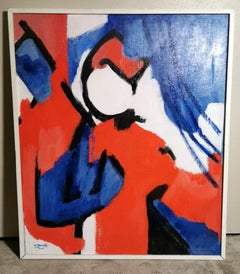 French Symbolic Expressionism Oil Painting Depicting French Revolution