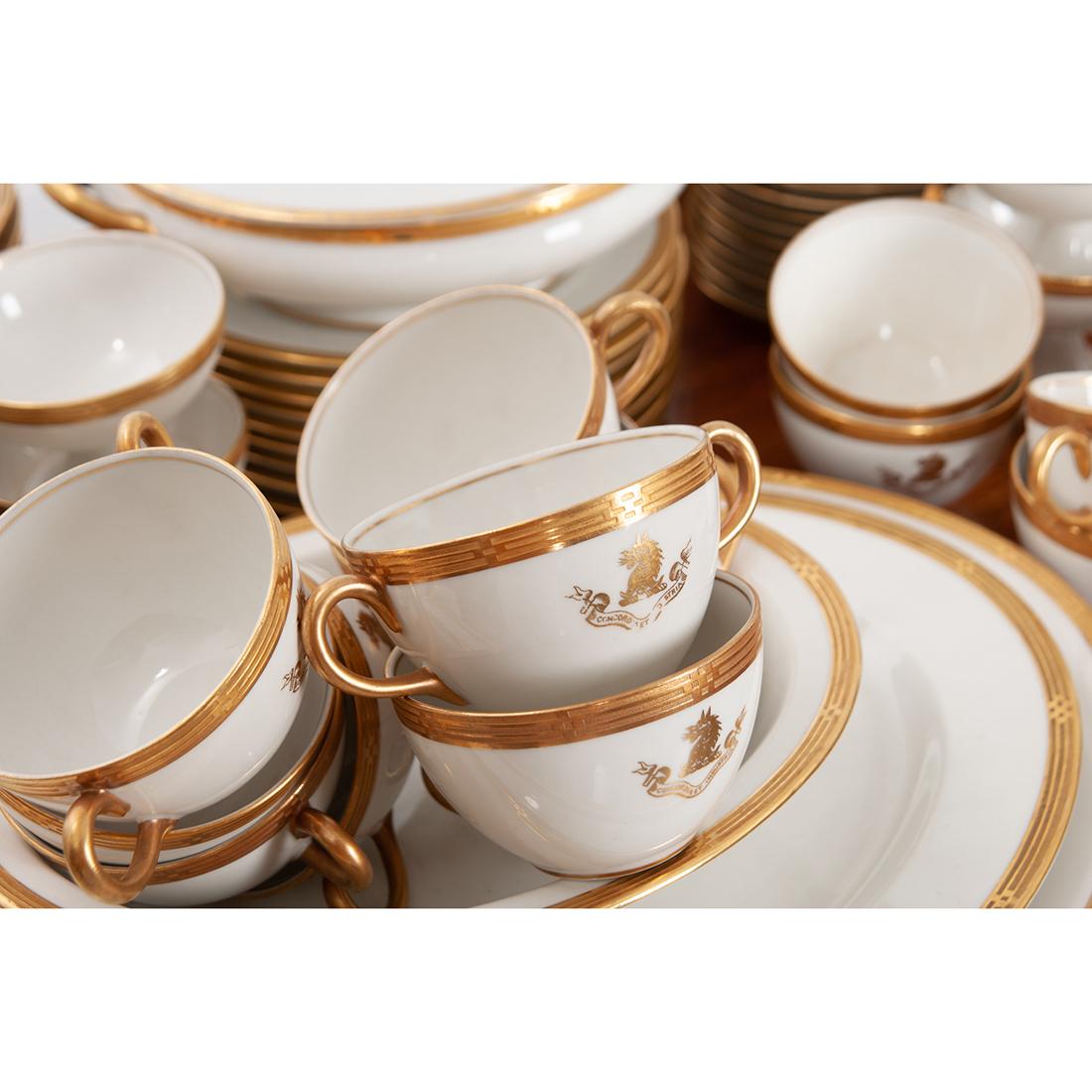 20th Century French Syracuse China 132-Piece Parcel Dinner Service