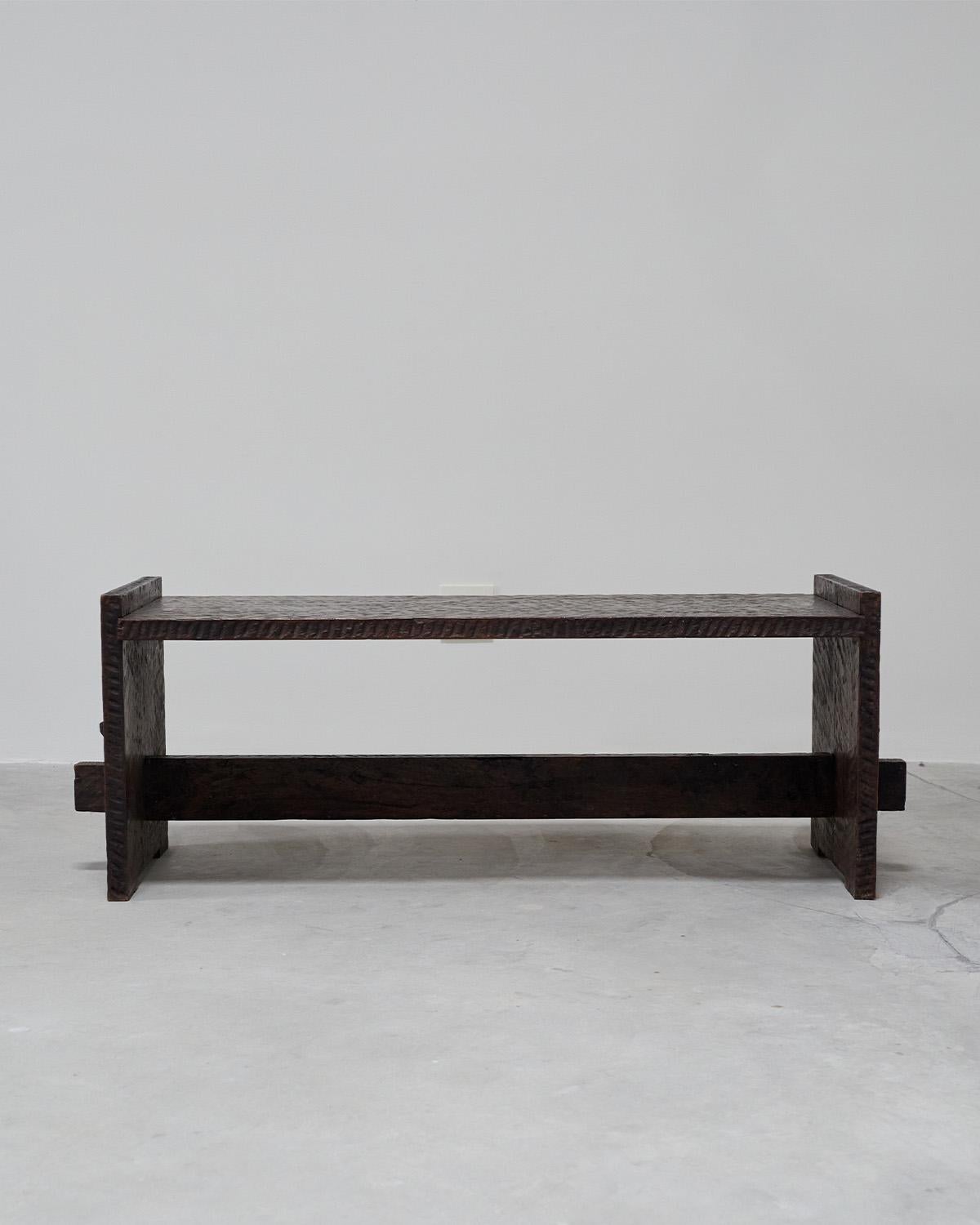 French table/bench solid wood In Good Condition For Sale In Los Angeles, CA