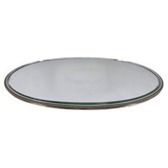 Antique French Table Centrepiece Silvered Bronze and Mirror Signed Boin-Taburet C. 1880
