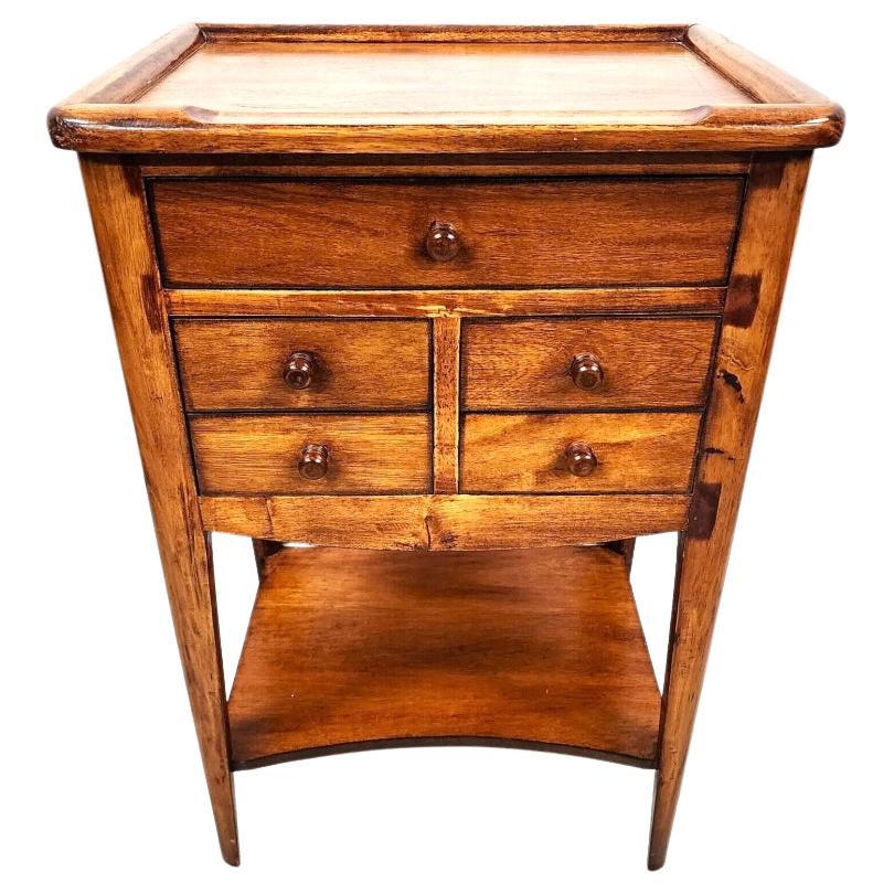 French Table Chiffonnière Side End Lamp Nightstand For Sale