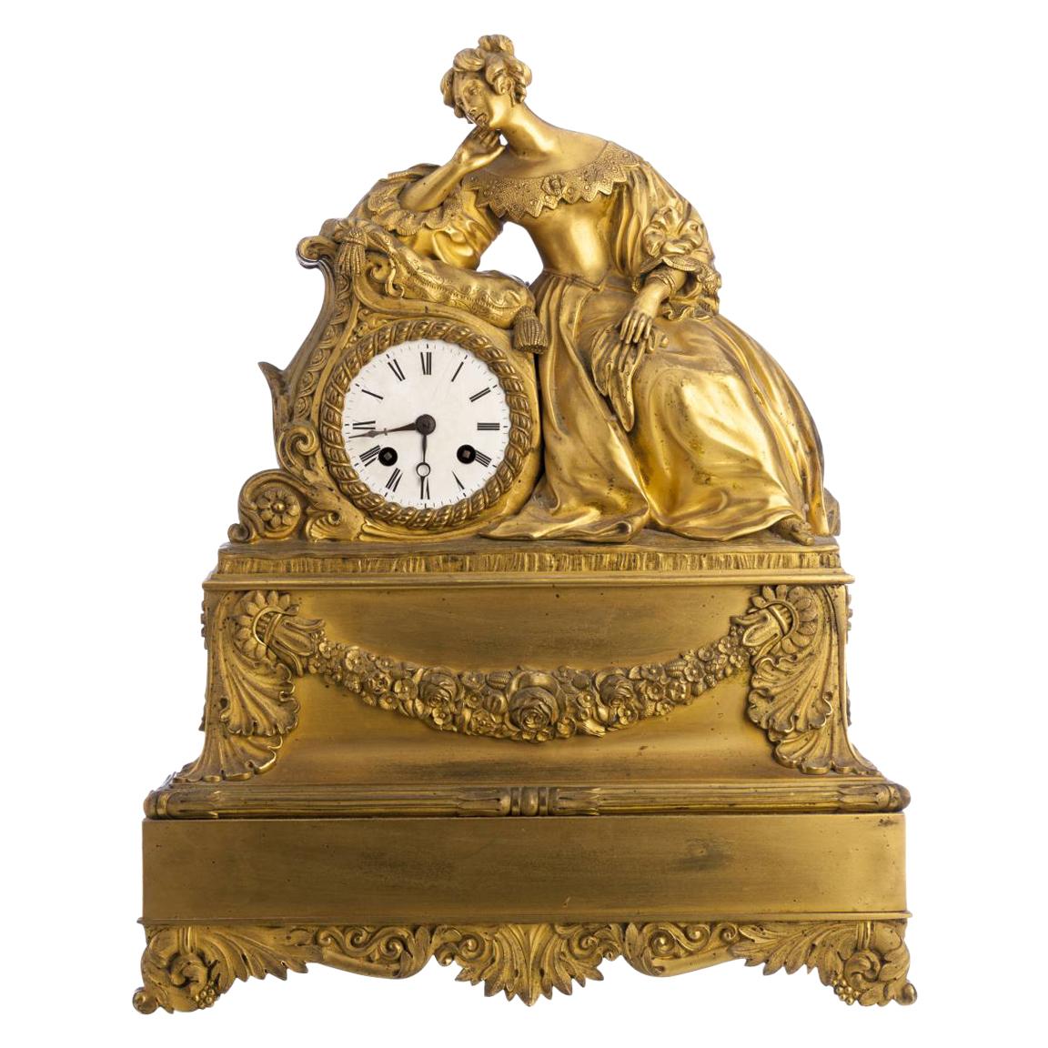 French Table Clock, 19th Century For Sale