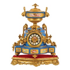 French Table Clock 19th Century Sign Lefevre-Paris