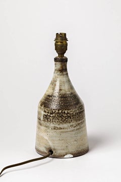 Französische Tischlampe ""Atelier Dieulefit" von Jacques Pouchain, um 1970