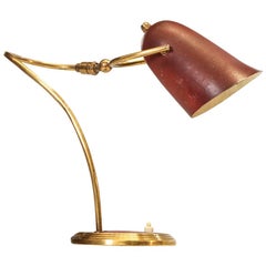 French Table Lamp in Brass, 1950s