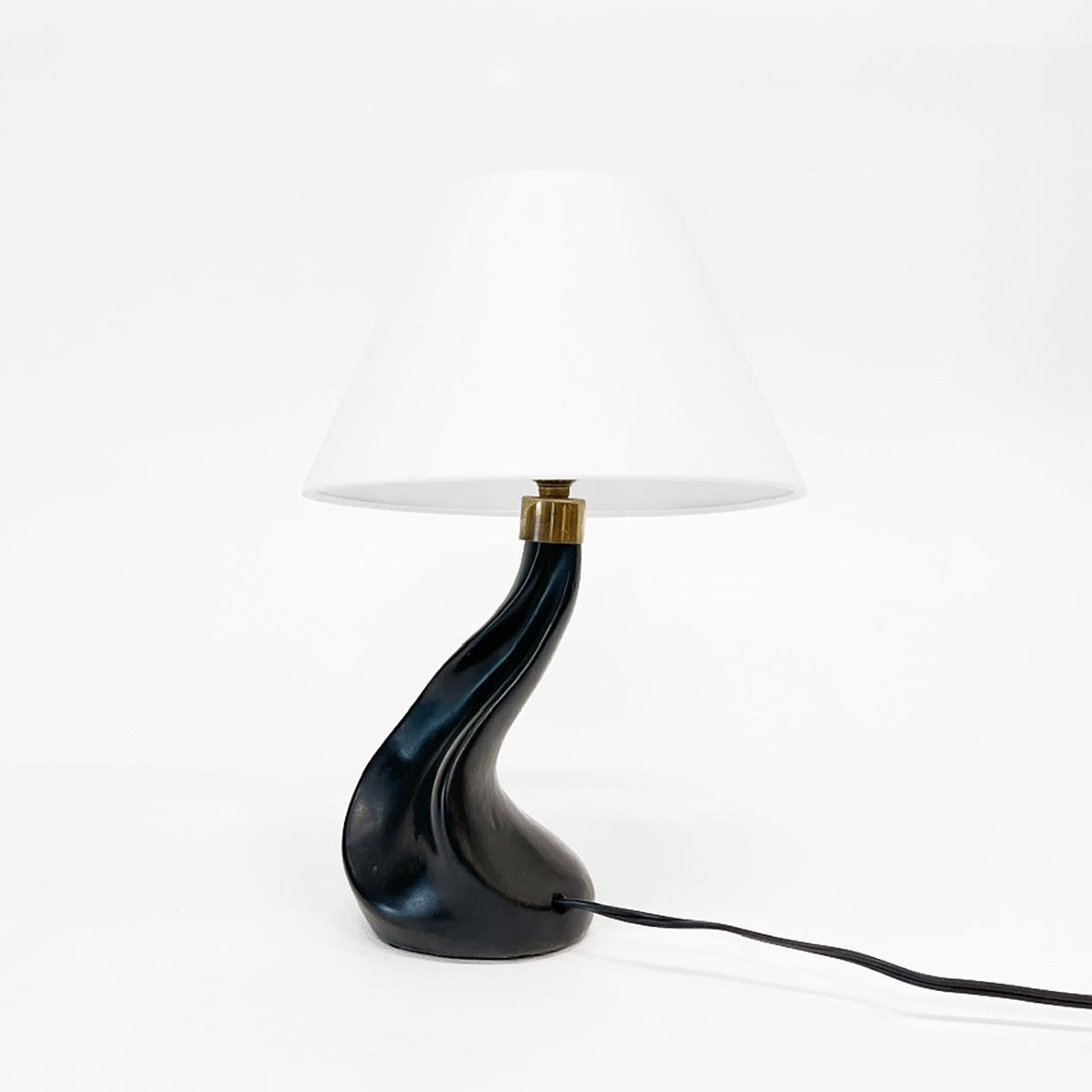 Mid-20th Century French Table Lamp in the Style of Jouve, France 1950s For Sale