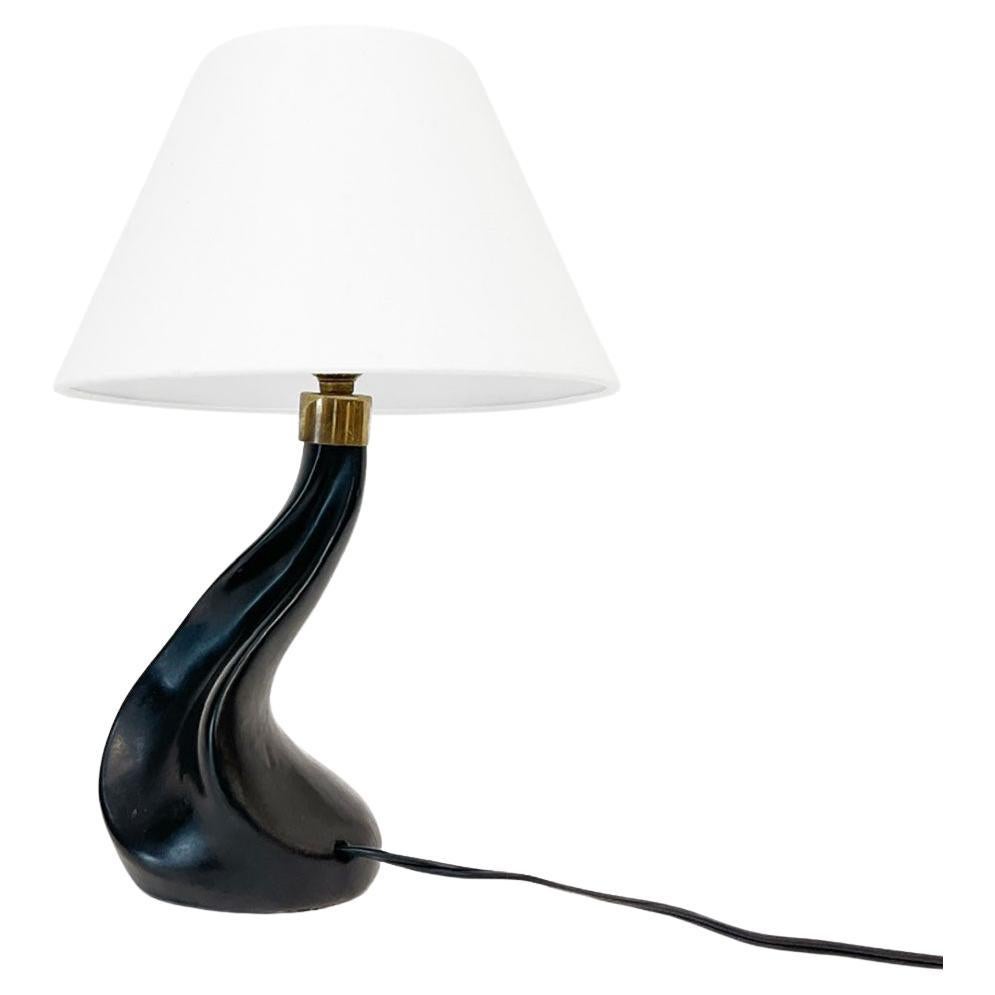 French Table Lamp in the Style of Jouve, France 1950s For Sale