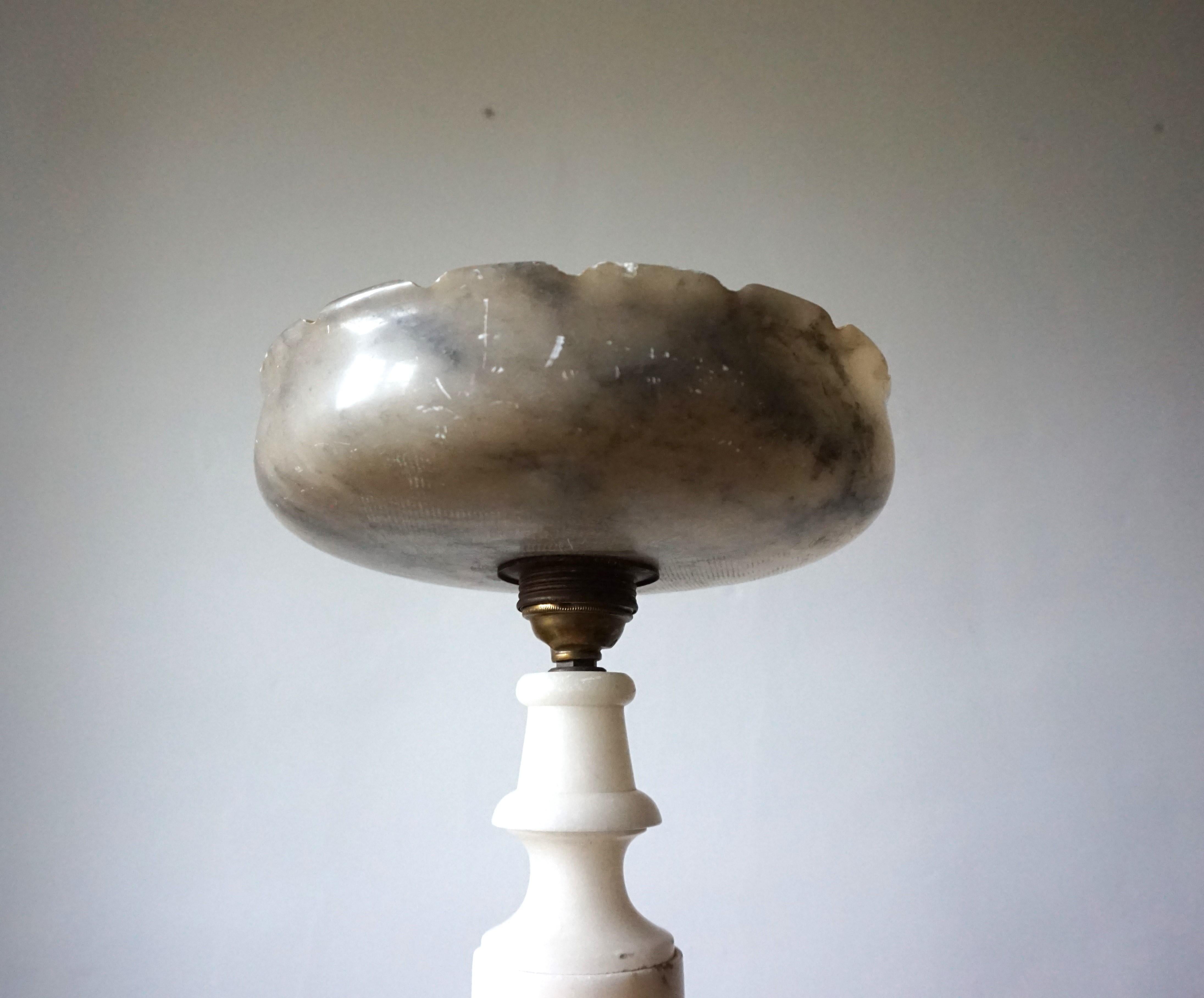 Französisch Tischlampe Louis XVI Marmor im Zustand „Gut“ im Angebot in Ludwigslust, DE