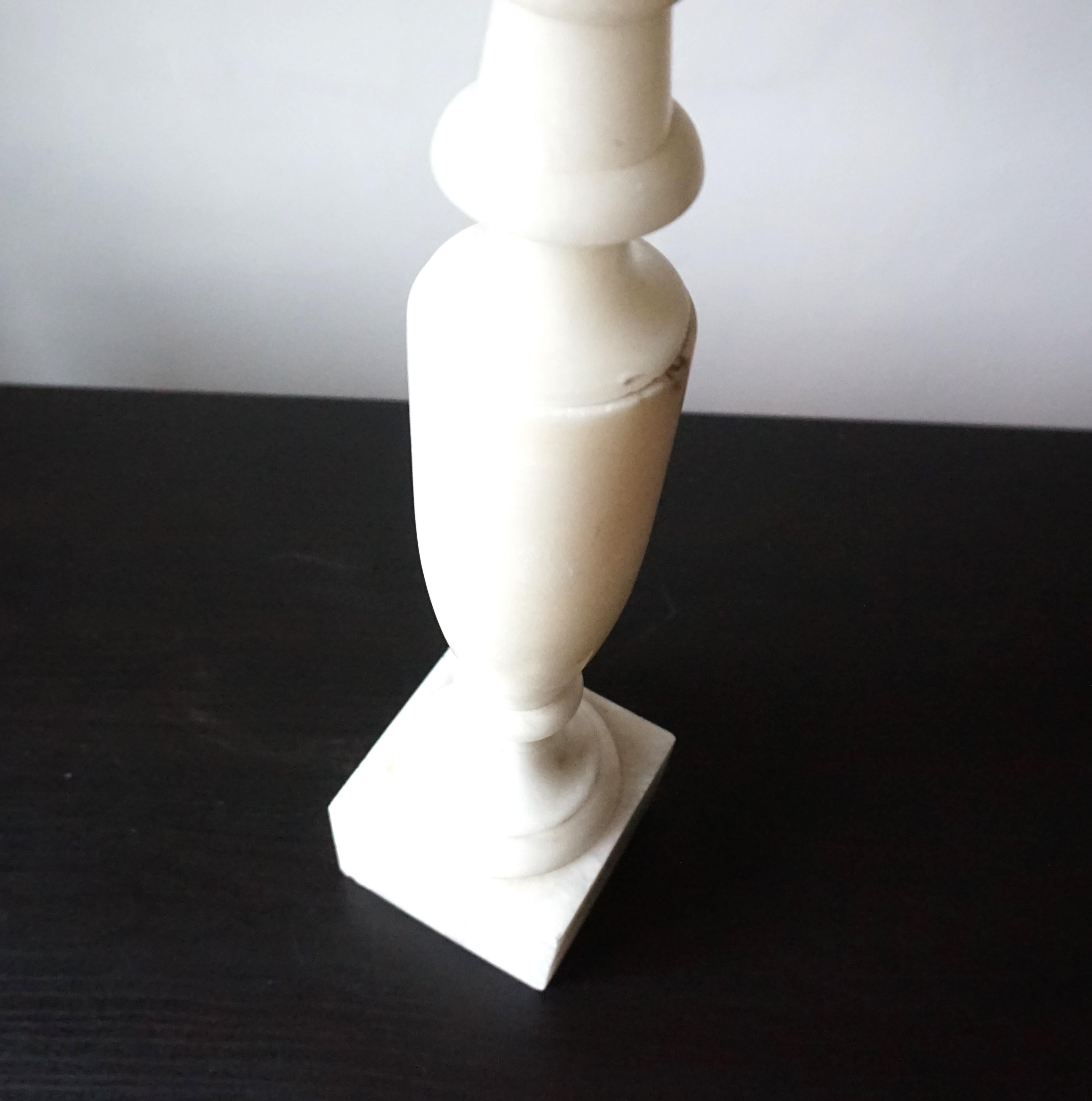 Early 20th Century French table lamp Louis XVI marble For Sale