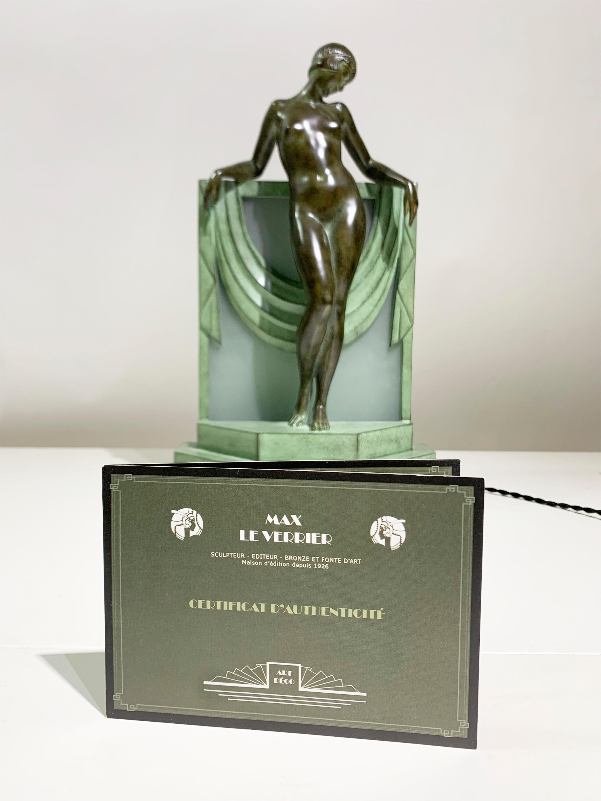 Lampe de table / Sculpture de Fayral pour Max Le Verrier en vente 5