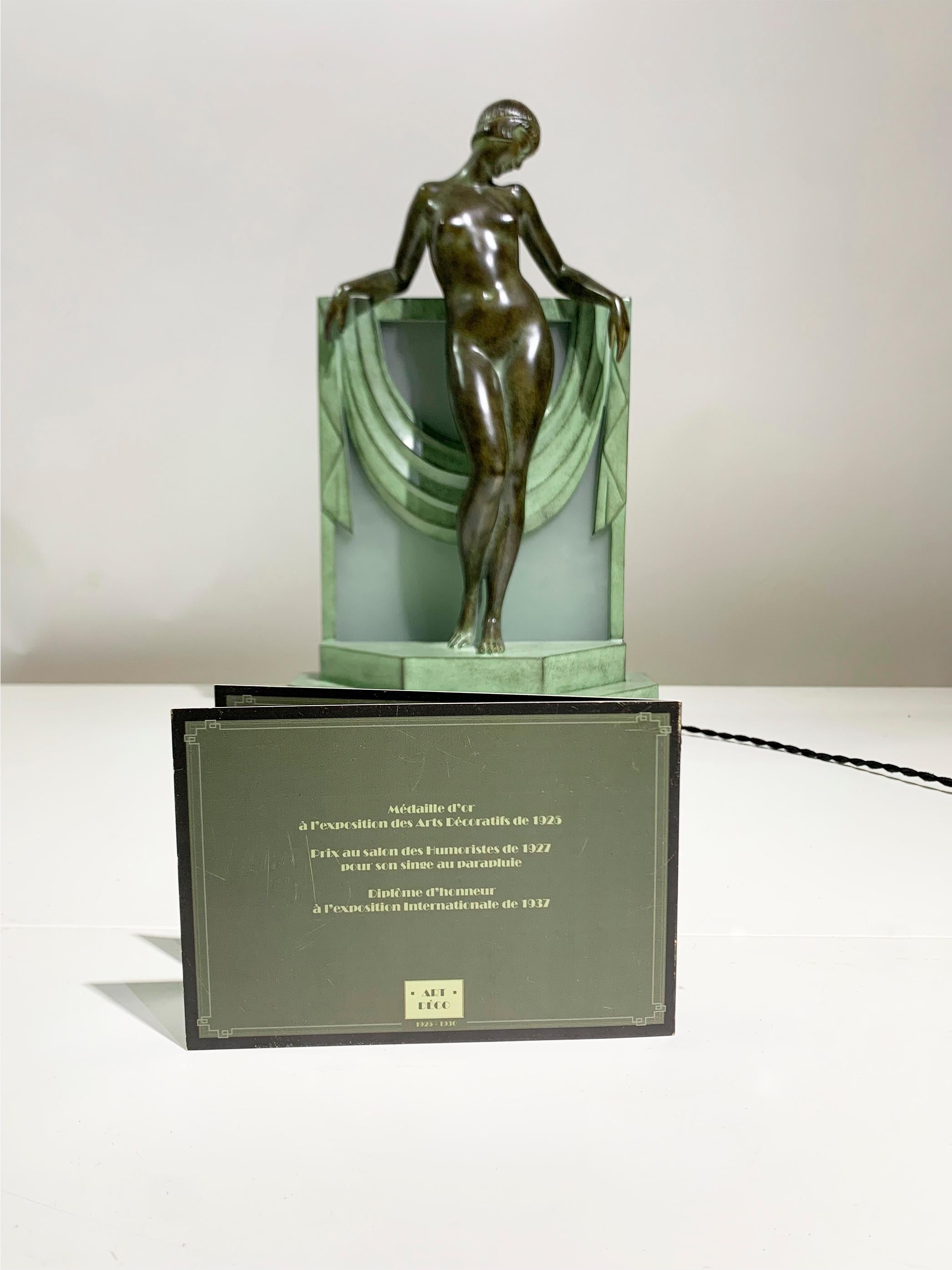 Lampe de table / Sculpture de Fayral pour Max Le Verrier en vente 7