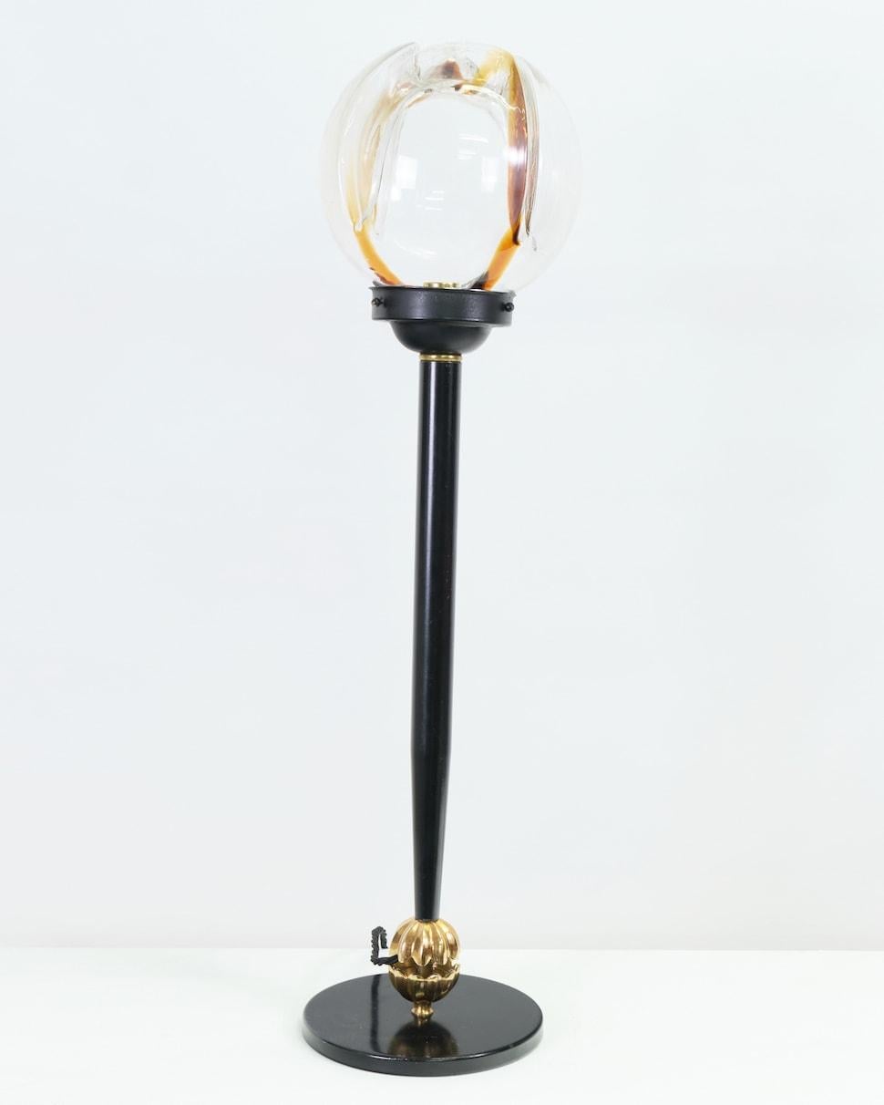 Tischlampe aus Muranoglas, Französisch im Zustand „Gut“ im Angebot in London, GB