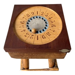 French Tabletop Jeu de la Boule Game in Wood, 1950s