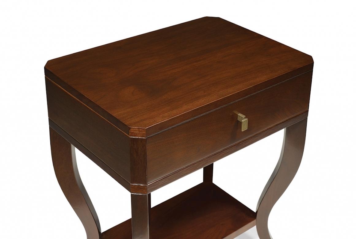 Wood French Talbot Bedside Table, 20th Century For Sale