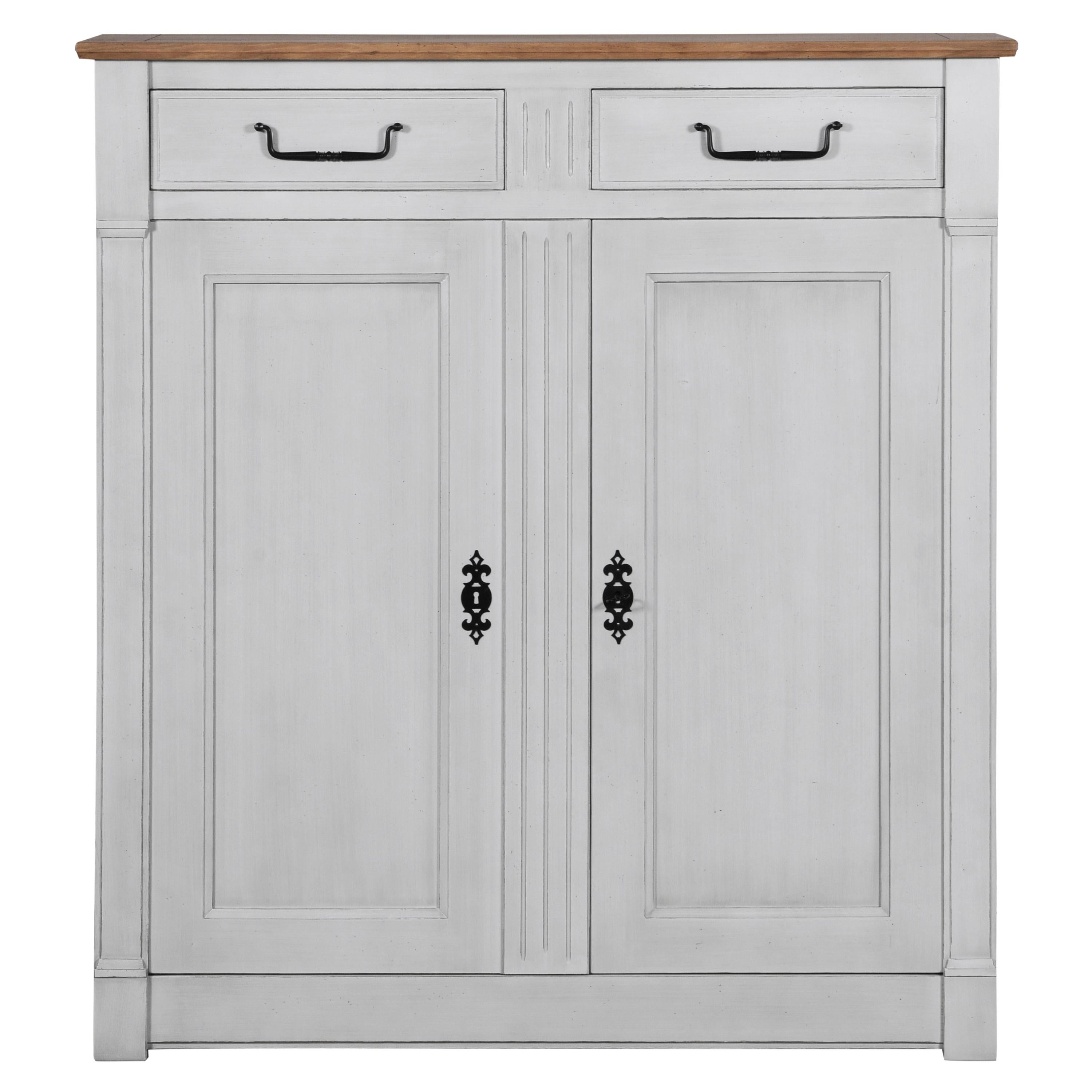 tall white sideboard