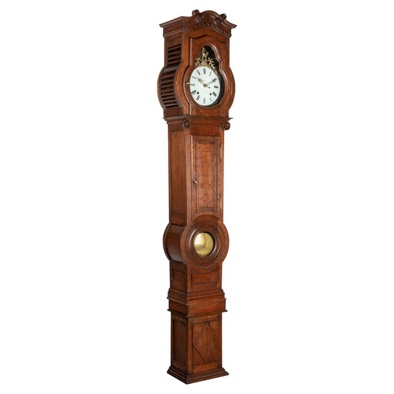 French Tall Case Clock or Horloge de Parquet For Sale