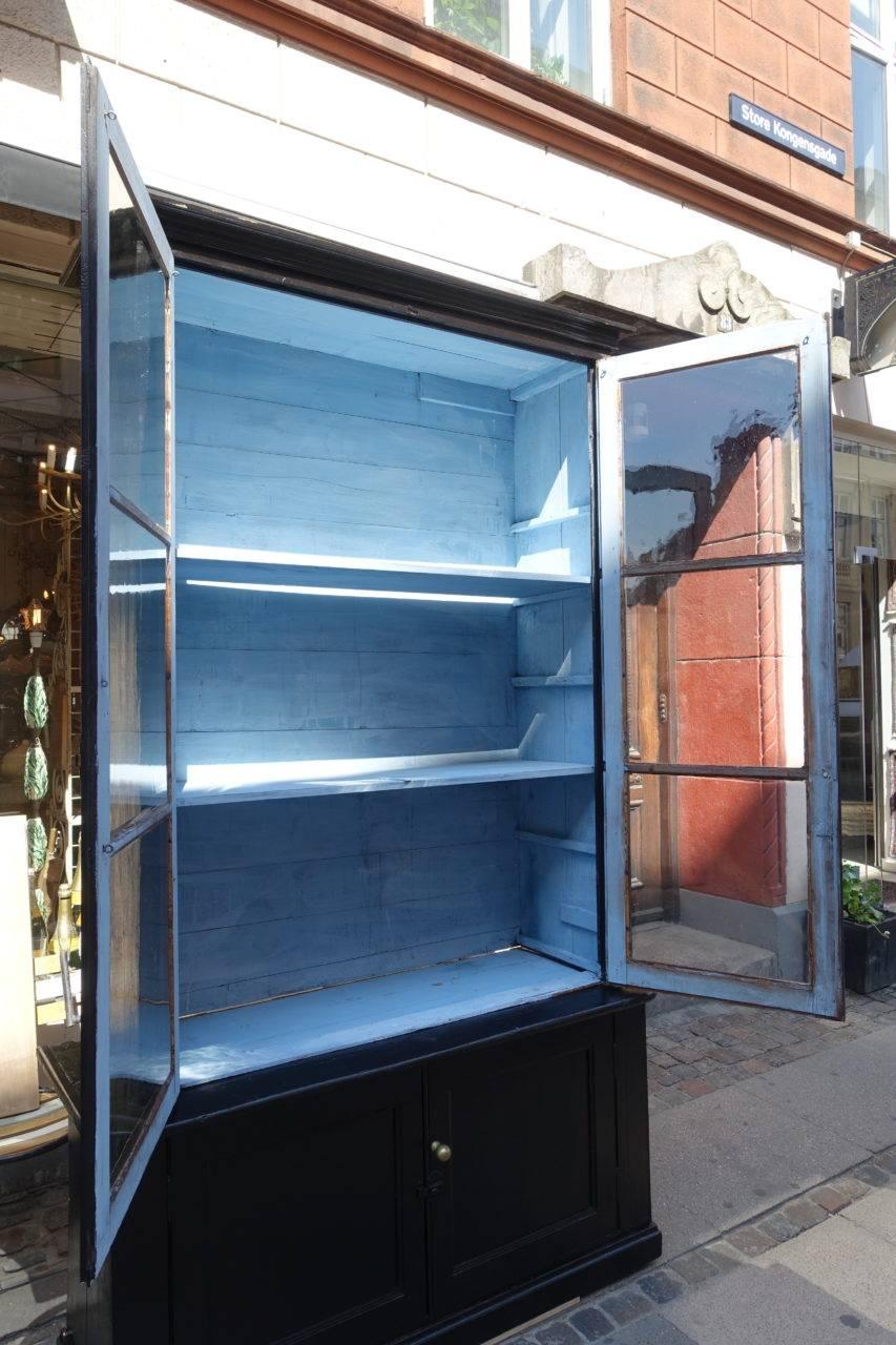 Wood French Tallboy Display Cabinet