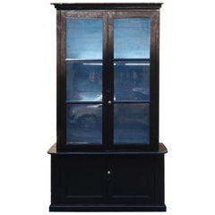 Antique French Tallboy Display Cabinet