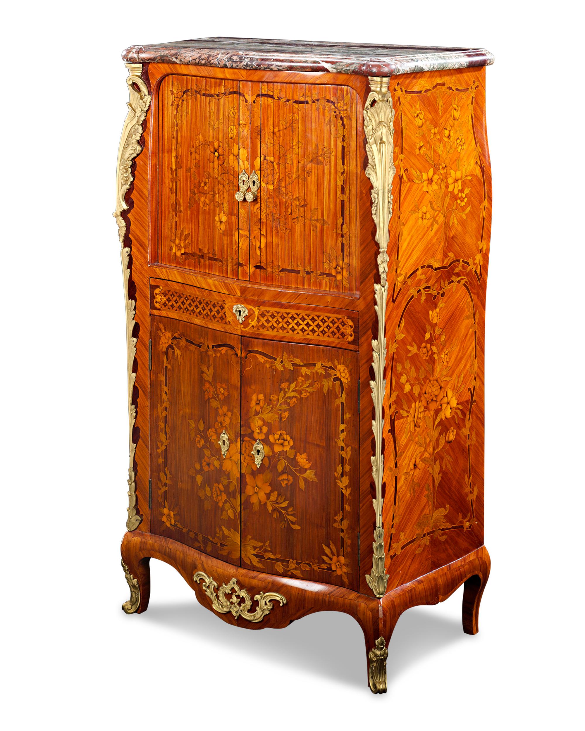 French Tambour-Front Secretaire In Excellent Condition In New Orleans, LA