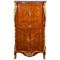 French Tambour-Front Secretaire