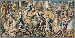 French Tapestry 17th Royale Aubusson, Alexander Entry into Babylon - N° 1610