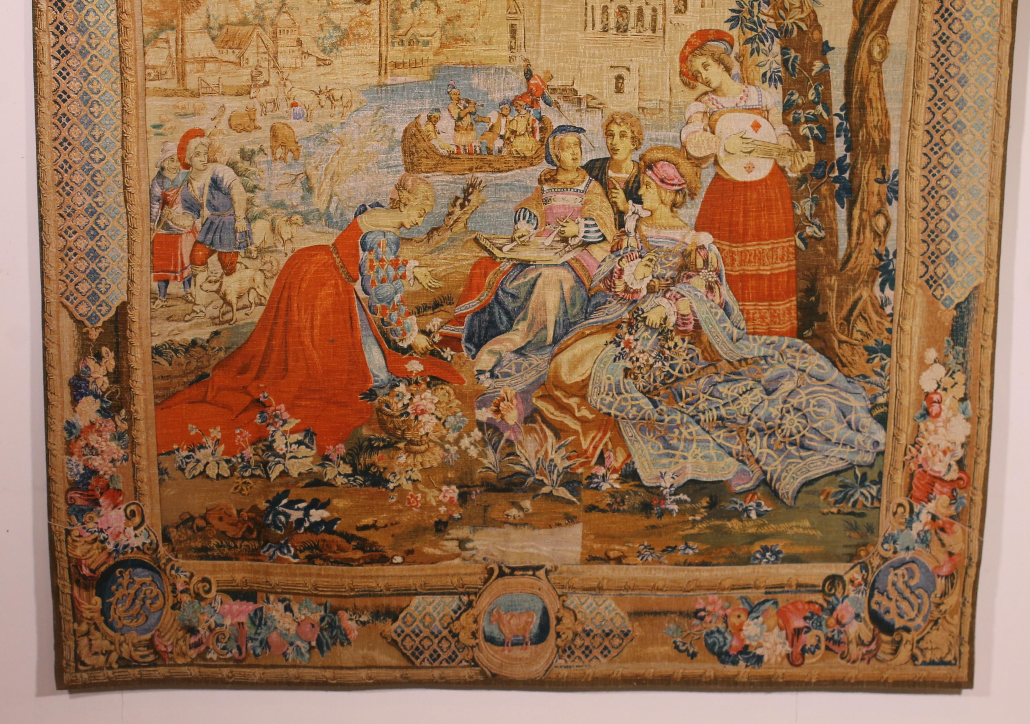 Schöner Wandteppich, der die Allegorie des Frühlings darstellt.
Sehr schöner Wandteppich mit einer prächtigen Bordüre.
Es hat seine prächtige Farbe behalten.
In perfektem Zustand.
