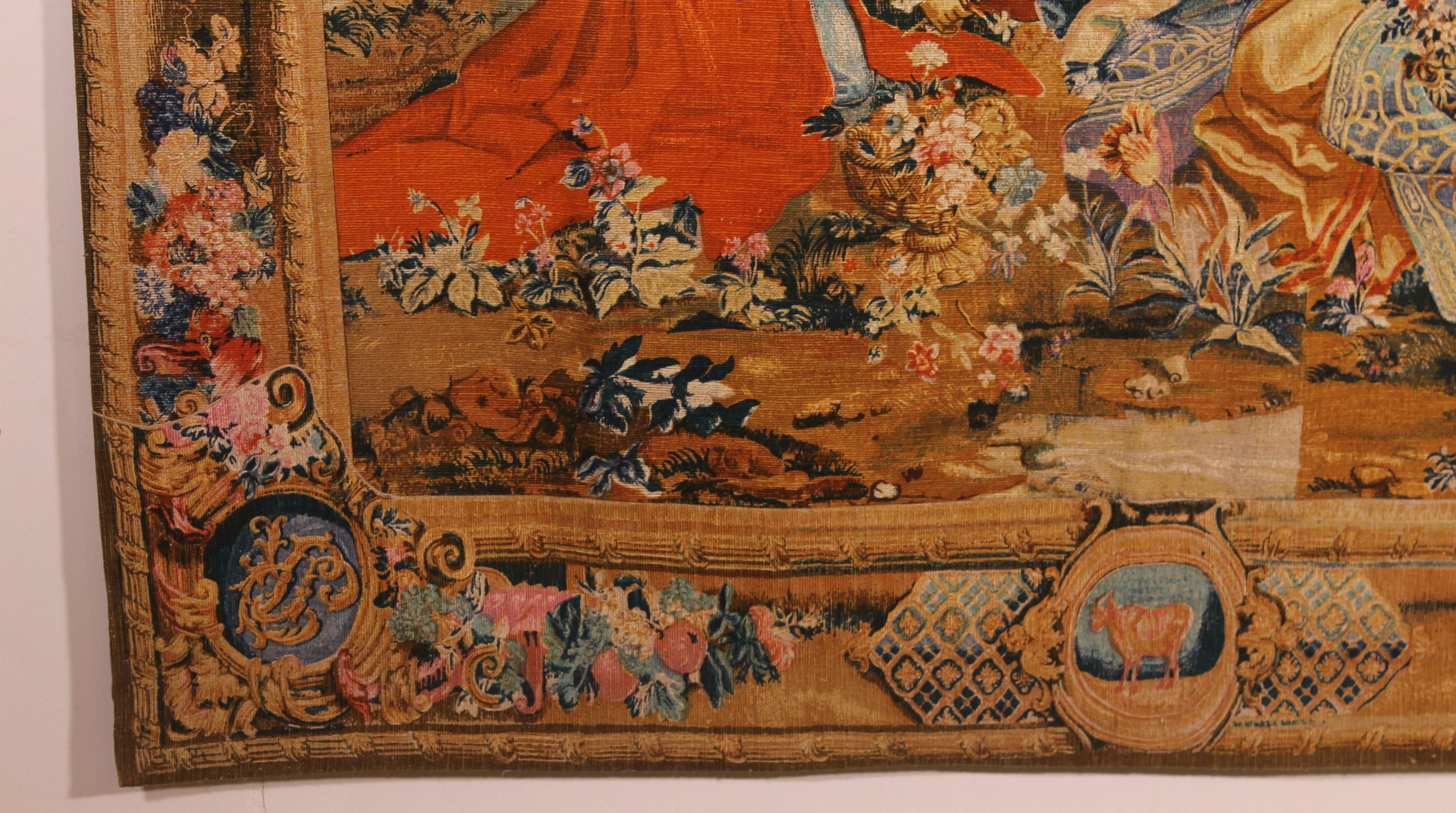 Französischer Wandteppich – Allegorie des Frühlings im Zustand „Gut“ im Angebot in Brussels, Brussels