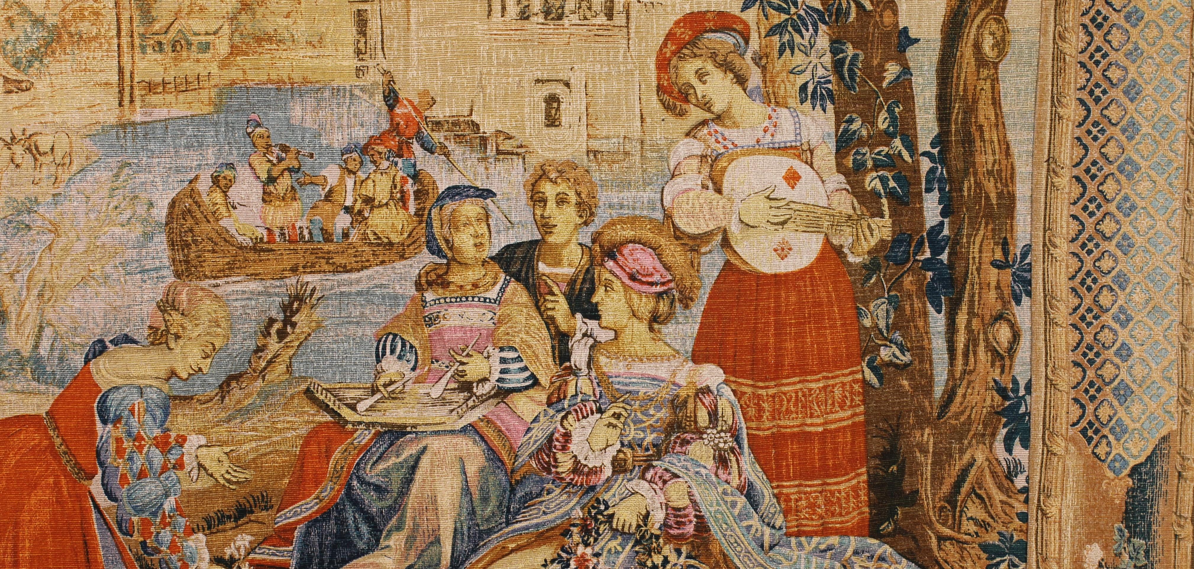 Französischer Wandteppich – Allegorie des Frühlings (20. Jahrhundert) im Angebot