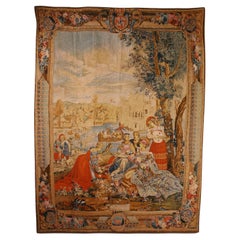Antique French Tapestry - Allegory Of Spring