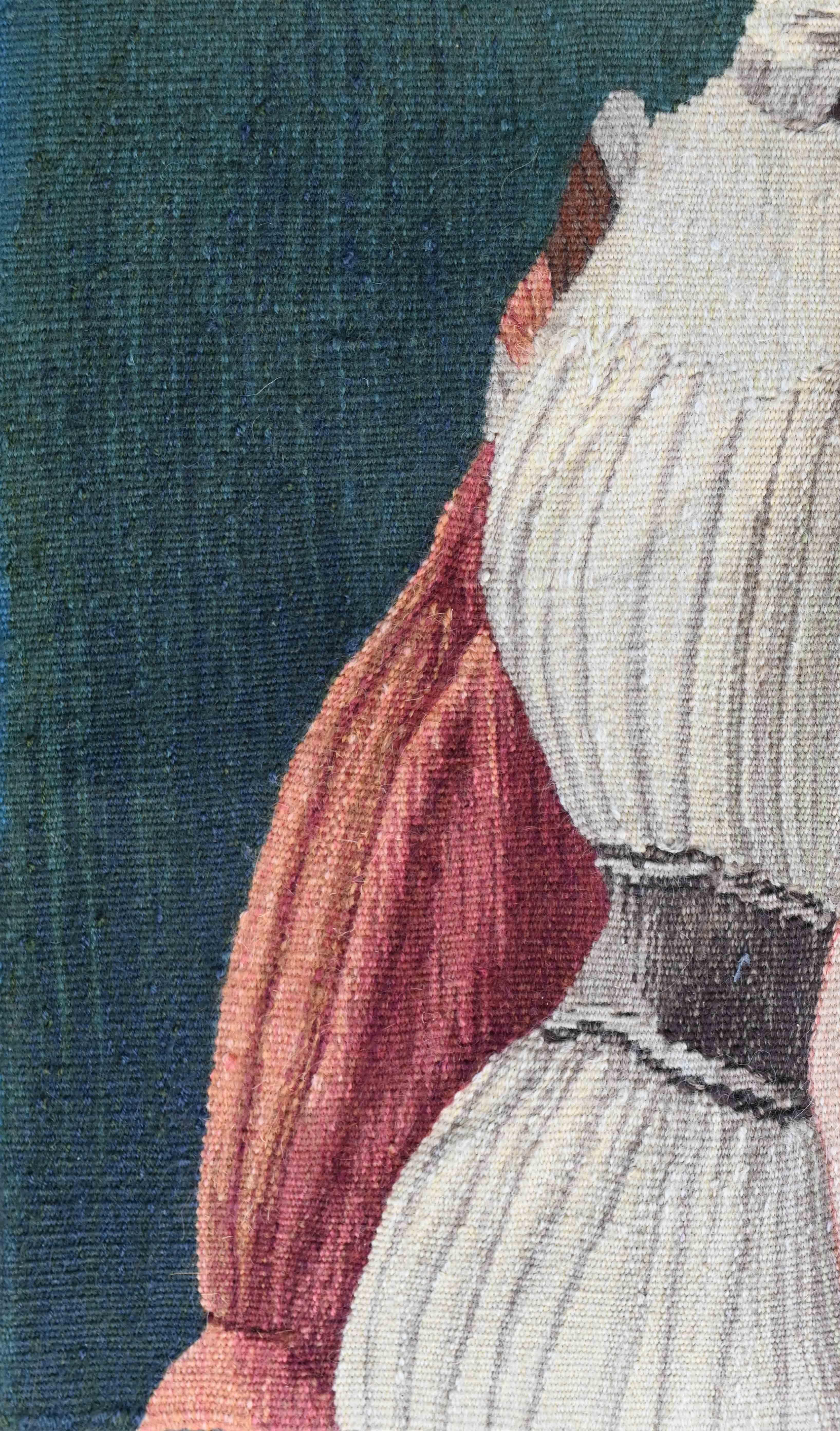 French Tapestry, Atelier La Renaude - Princess of the Villa d'Este - No. 1472 In Excellent Condition For Sale In Paris, FR