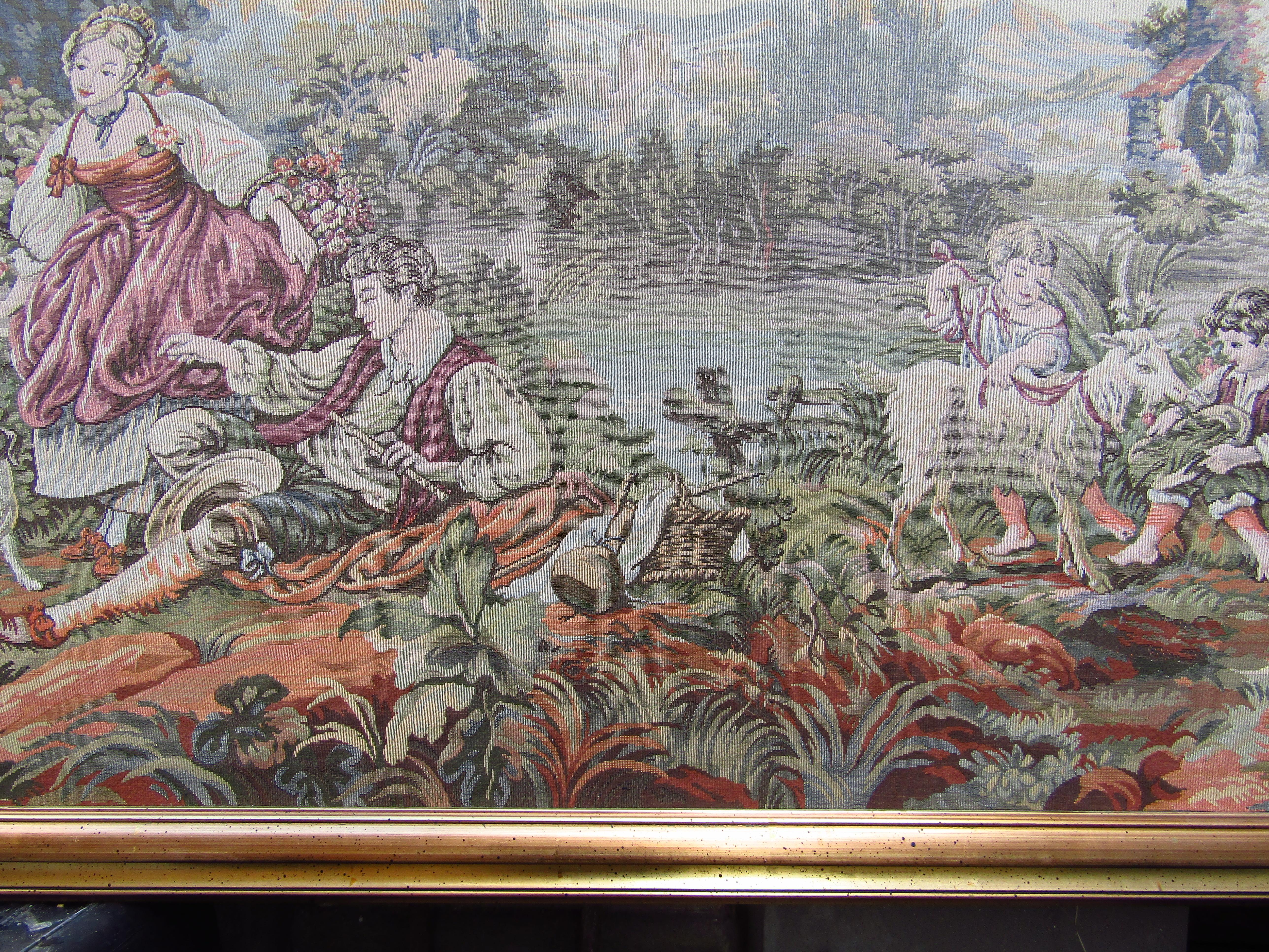 French Tapestry Aubusson Style, 1880 For Sale 10