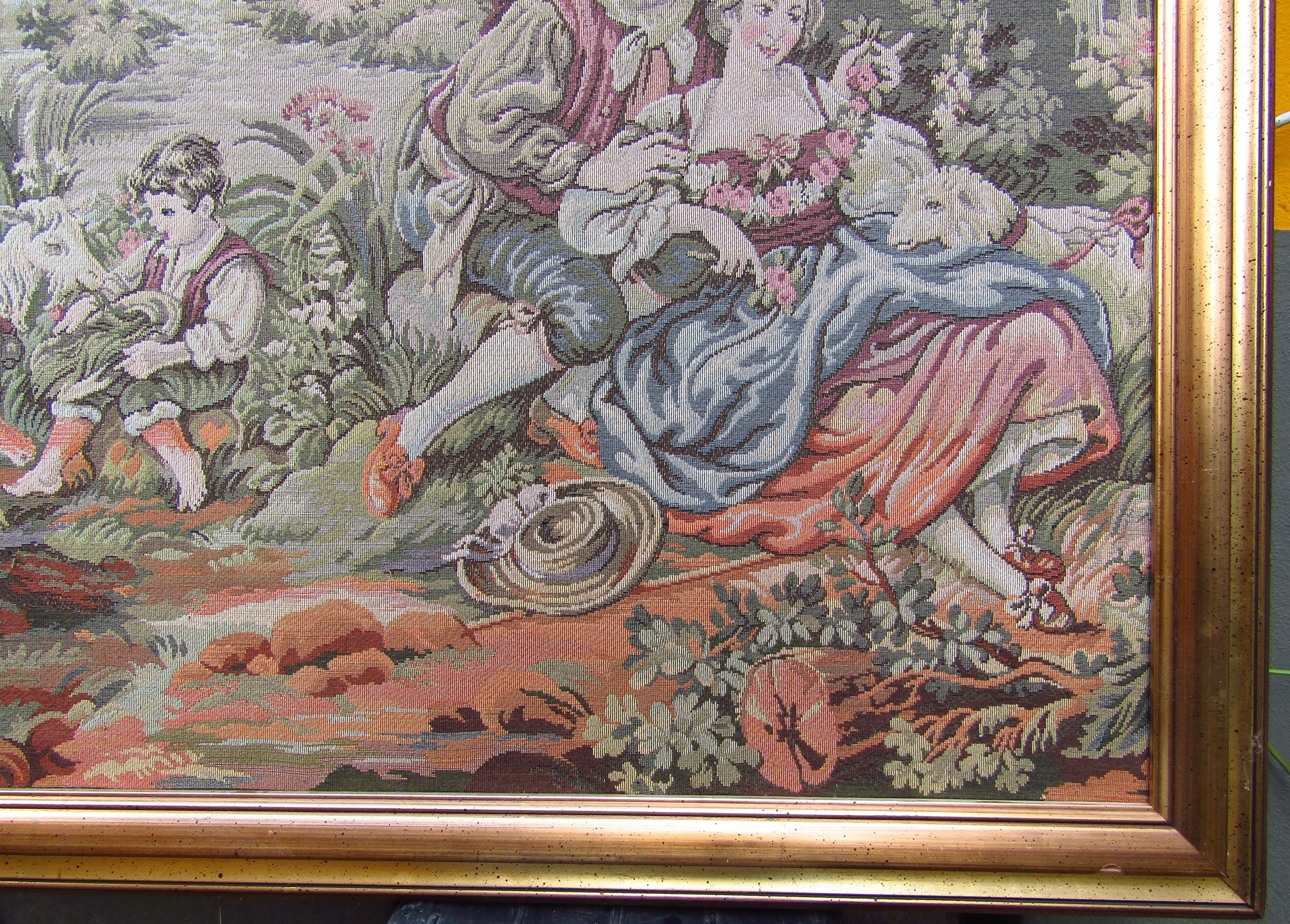 Französischer Wandteppich im Aubusson-Stil, 1880 im Zustand „Gut“ im Angebot in Saarbruecken, DE