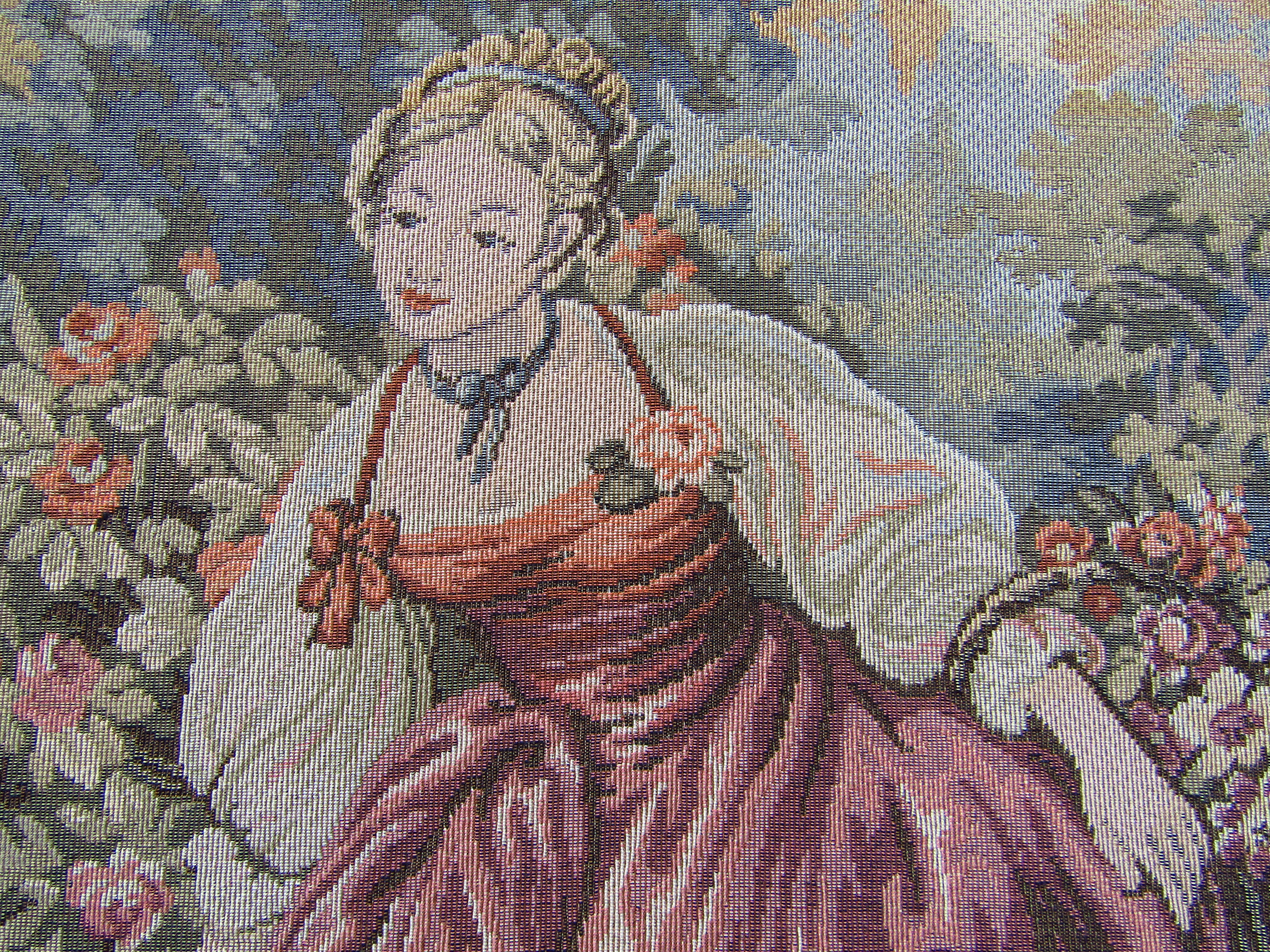 French Tapestry Aubusson Style, 1880 For Sale 1