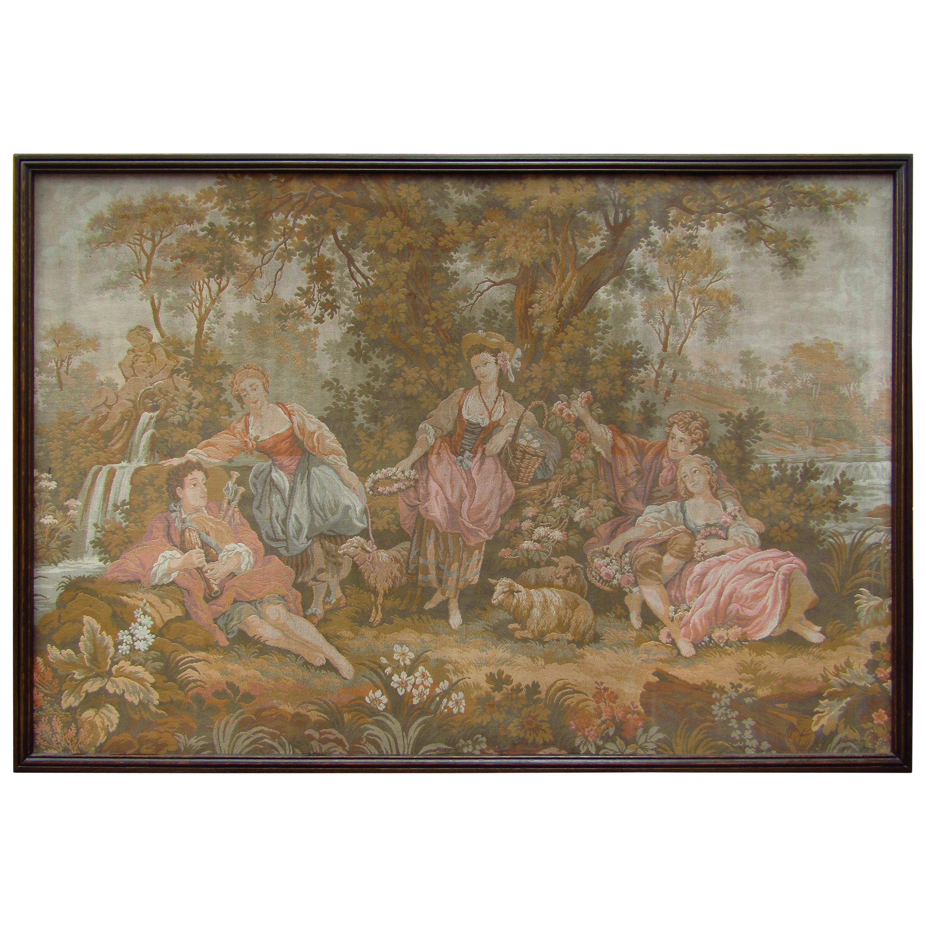 French Tapestry Aubusson Style, 1880