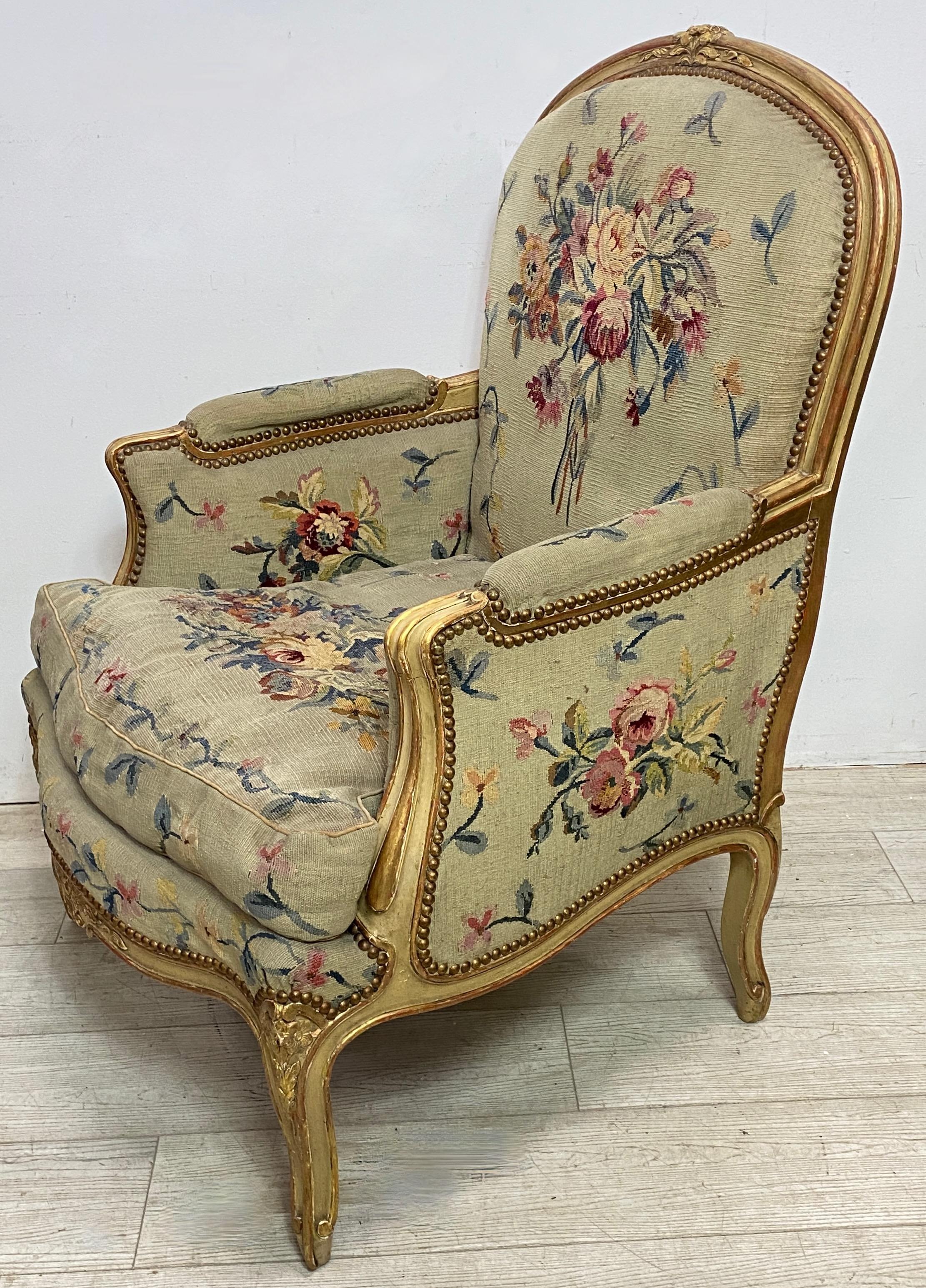 Other French Tapestry Covered Armchair, Early 20th Century For Sale