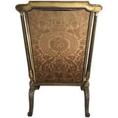 French Tapestry Fireplace Screen 19th Century