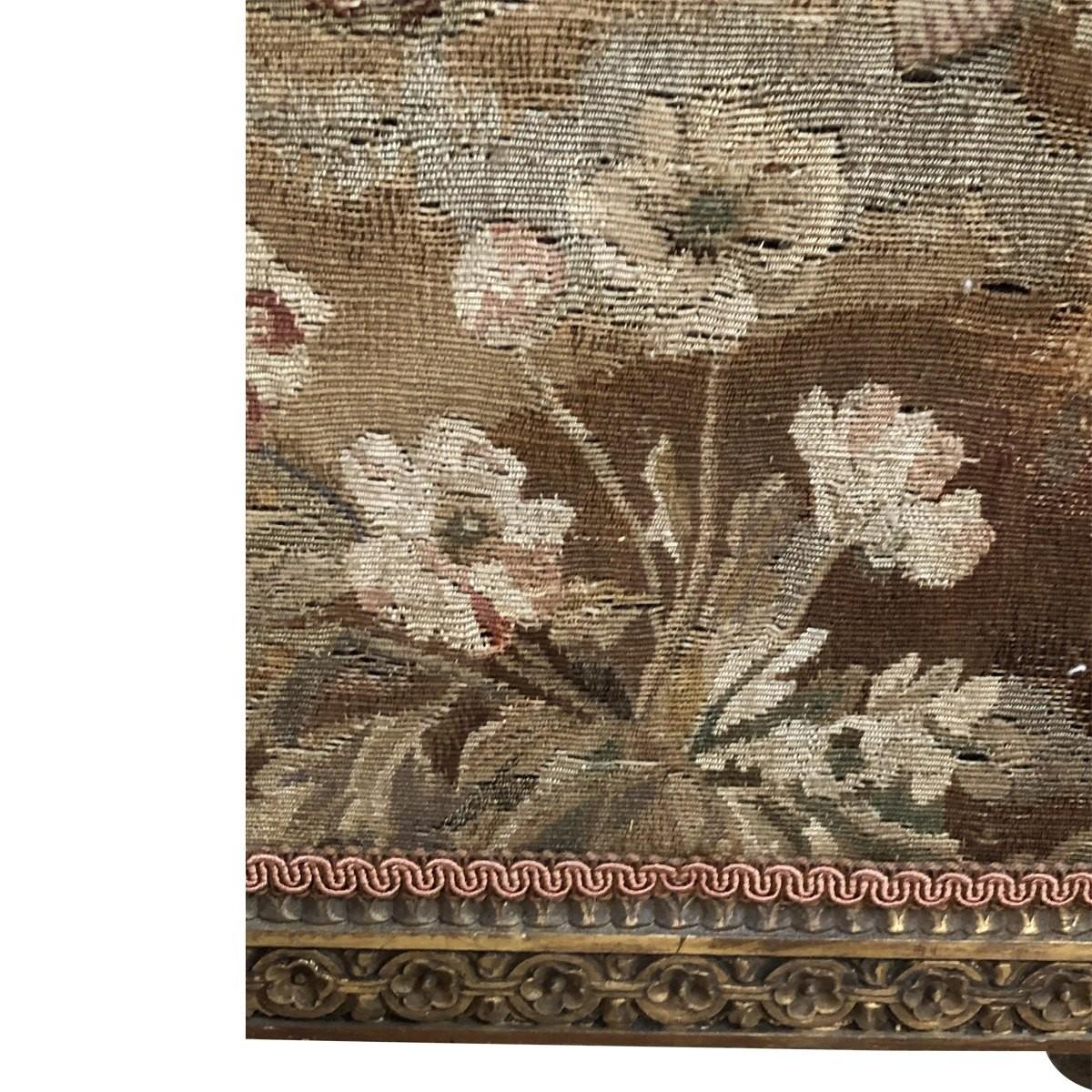 French Tapestry Fireplace Screen 19th Century For Sale 1