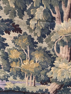 French Tapestry, Forest Scene, 19th Century