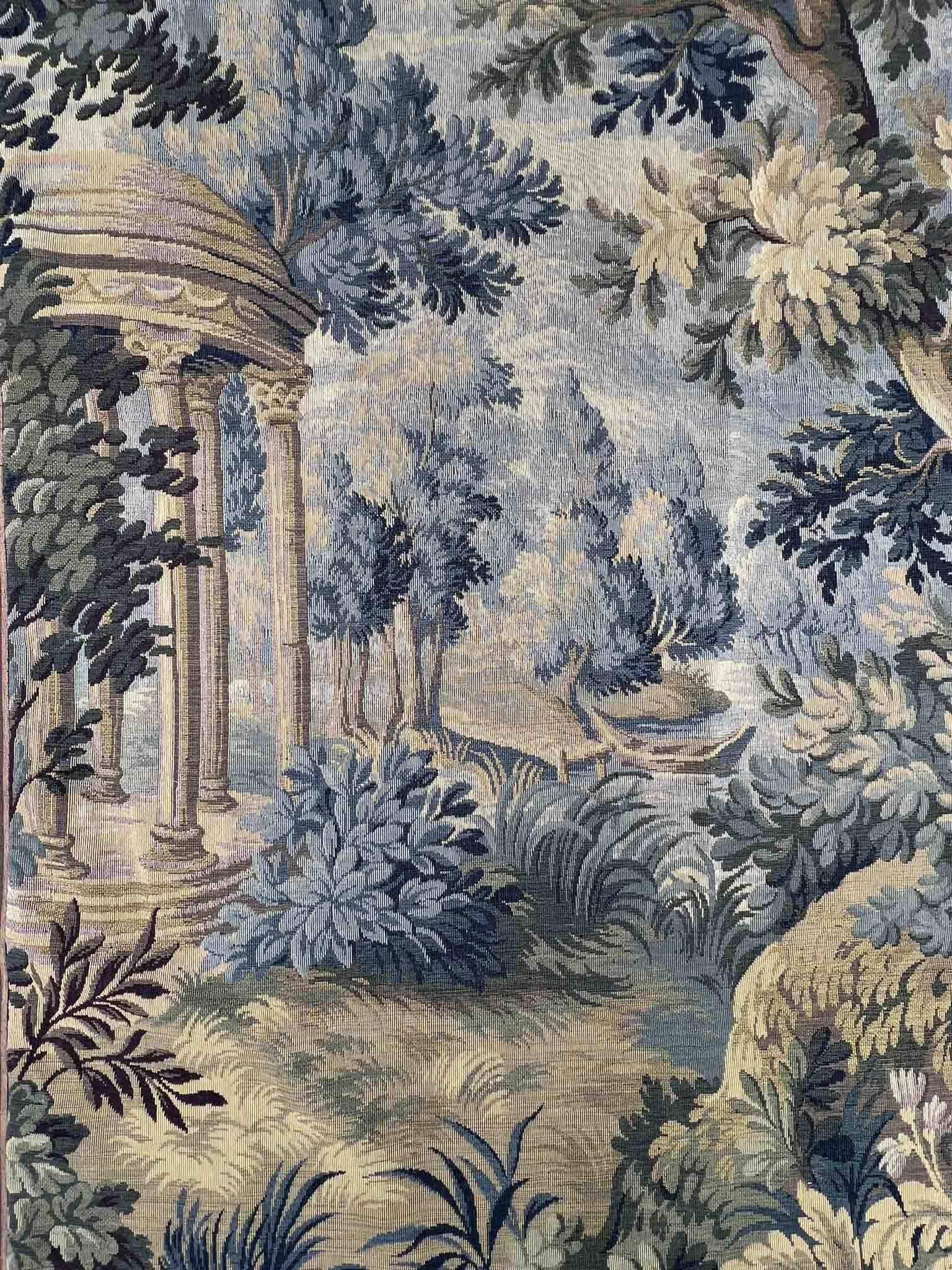 Französischer Wandteppich-Jacquard-Manufaktur Aubusson im Stil des 18. Jahrhunderts, N. 1452 im Zustand „Hervorragend“ im Angebot in Paris, FR
