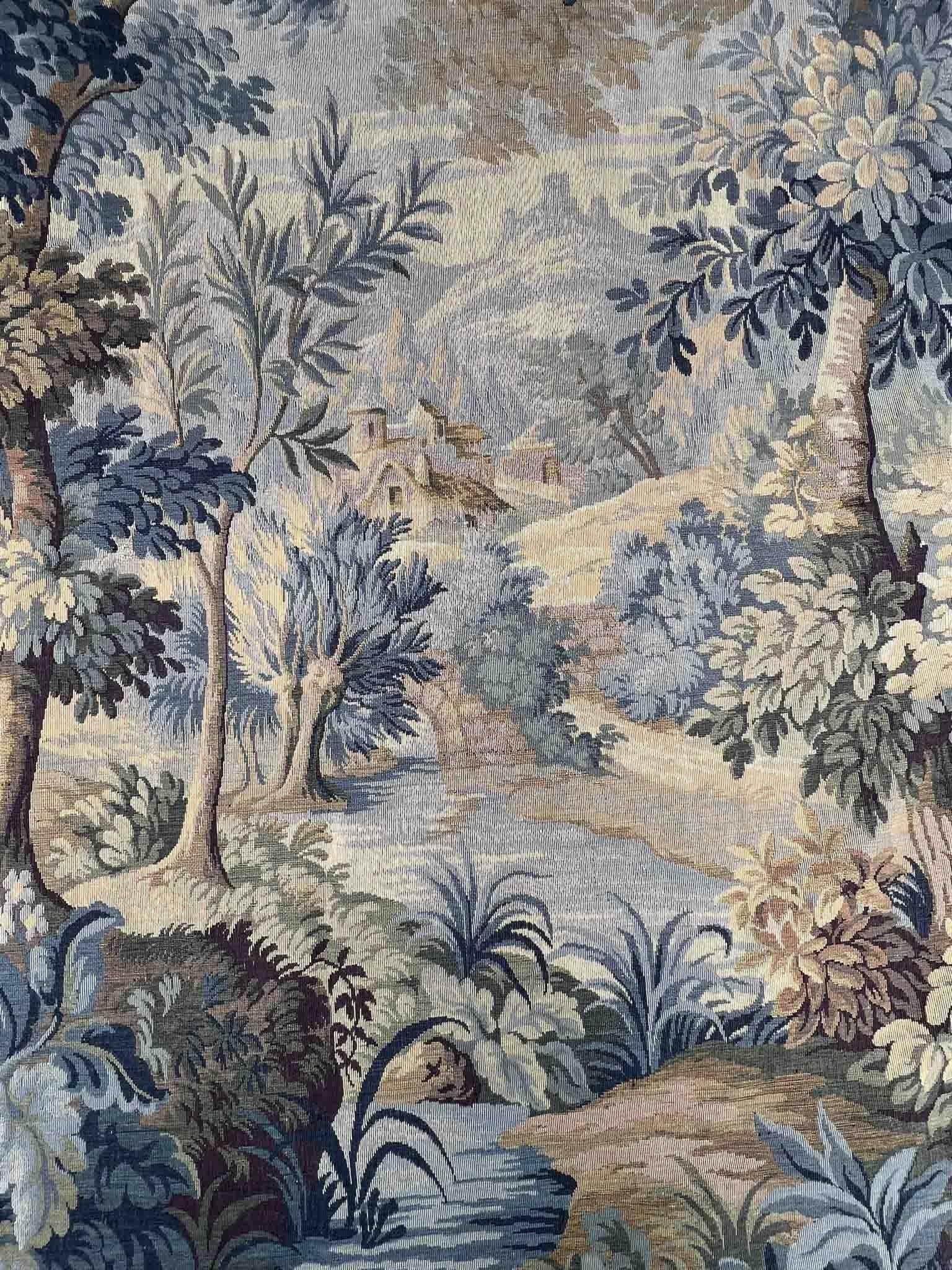 Französischer Wandteppich-Jacquard-Manufaktur Aubusson im Stil des 18. Jahrhunderts, N. 1452 (Ende des 20. Jahrhunderts) im Angebot