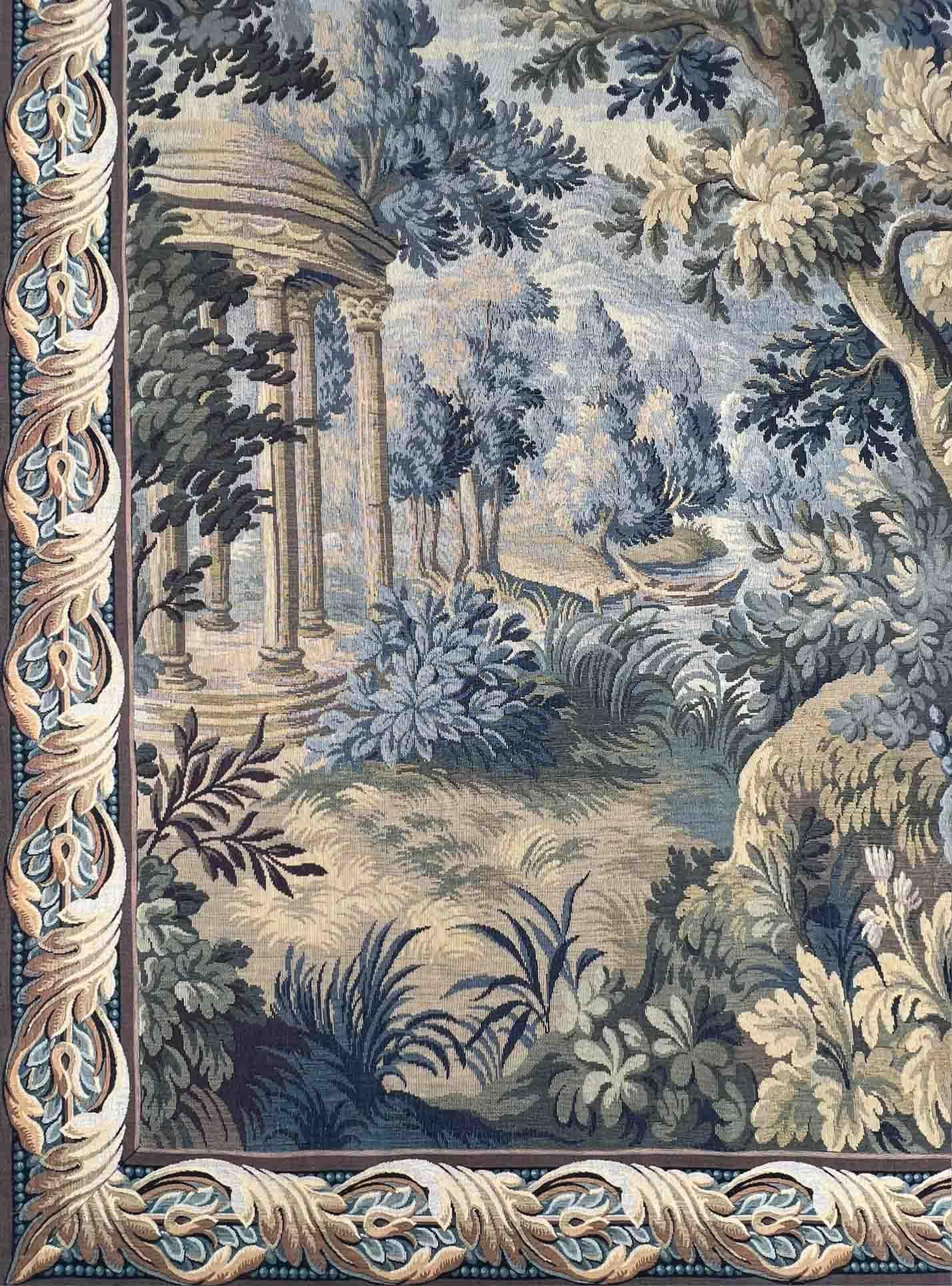 Französischer Wandteppich-Jacquard-Manufaktur Aubusson im Stil des 18. Jahrhunderts, N. 1452 im Angebot 1