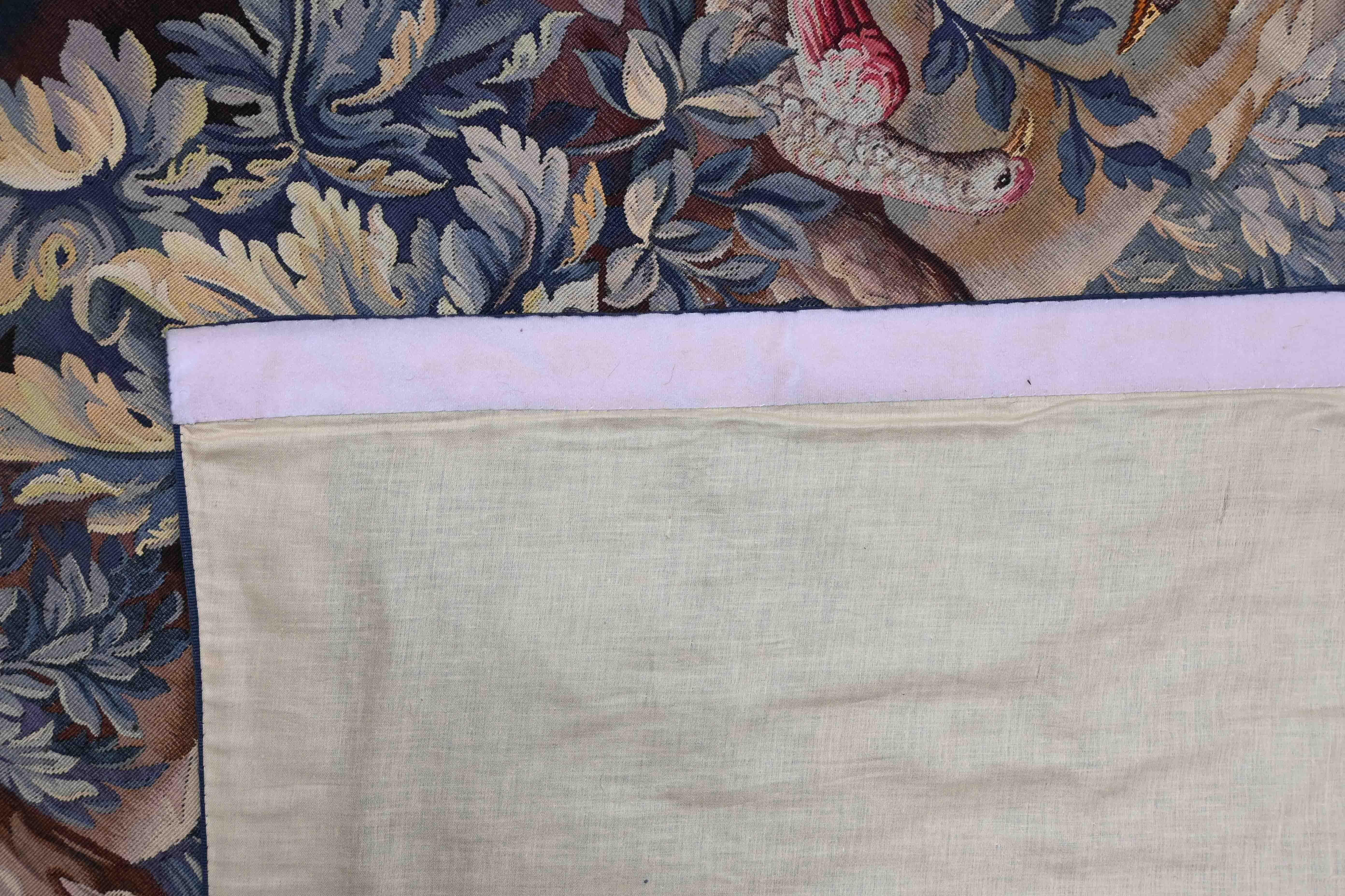 Tapiz francés de la Manufactura de Aubusson Siglo XIX  177lx125h - N° 1435 2