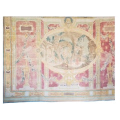French Tapestry or Theater Canvas, Antique