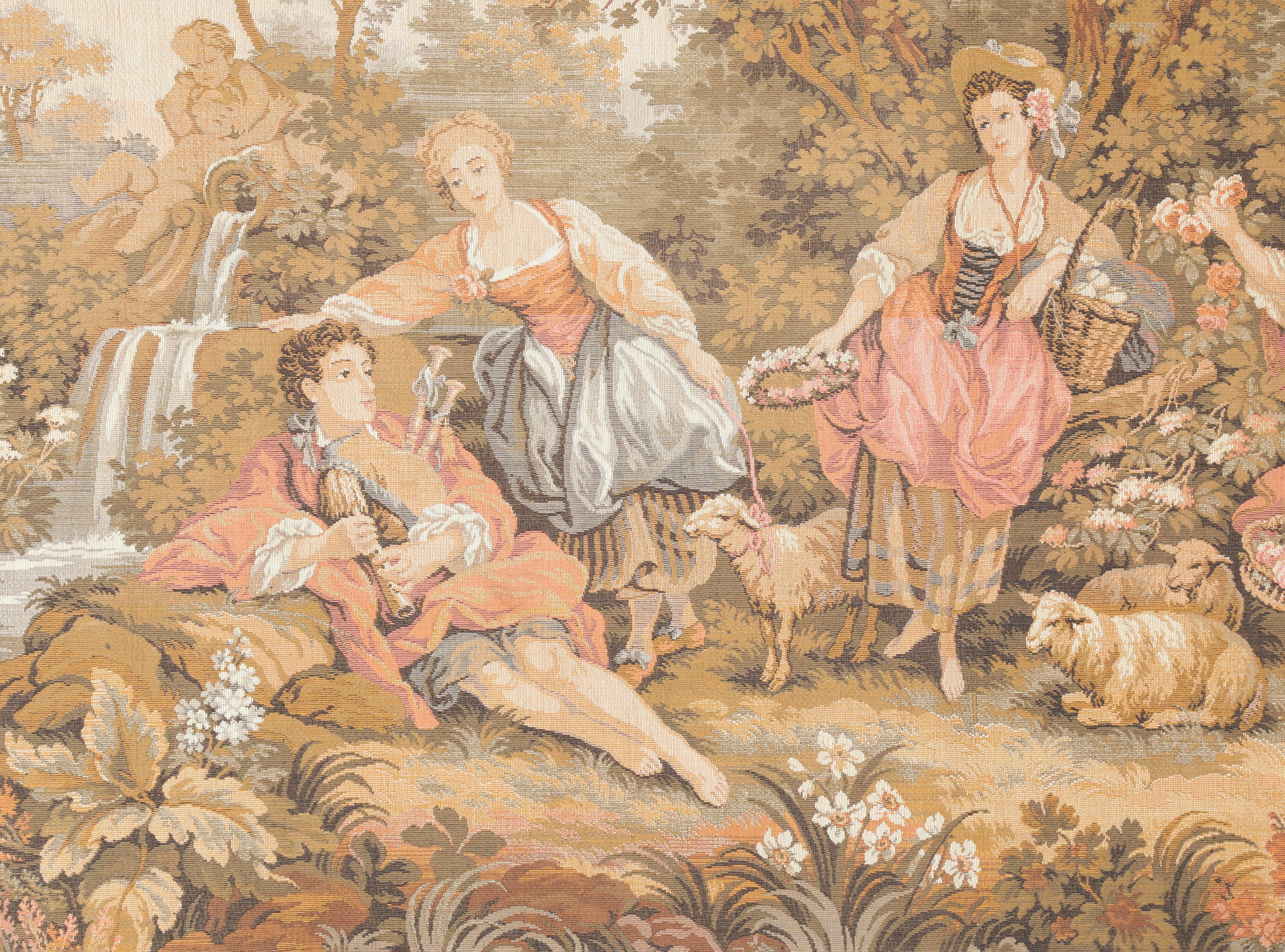 Mid-20th Century French Tapestry Panel from Paris Machine Made c1930's For Sale