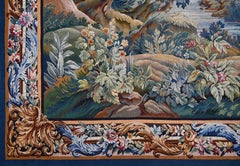 French Tapestry Signed By The Aubusson Factory, Circa 1860 - 278lx200h - No 1474