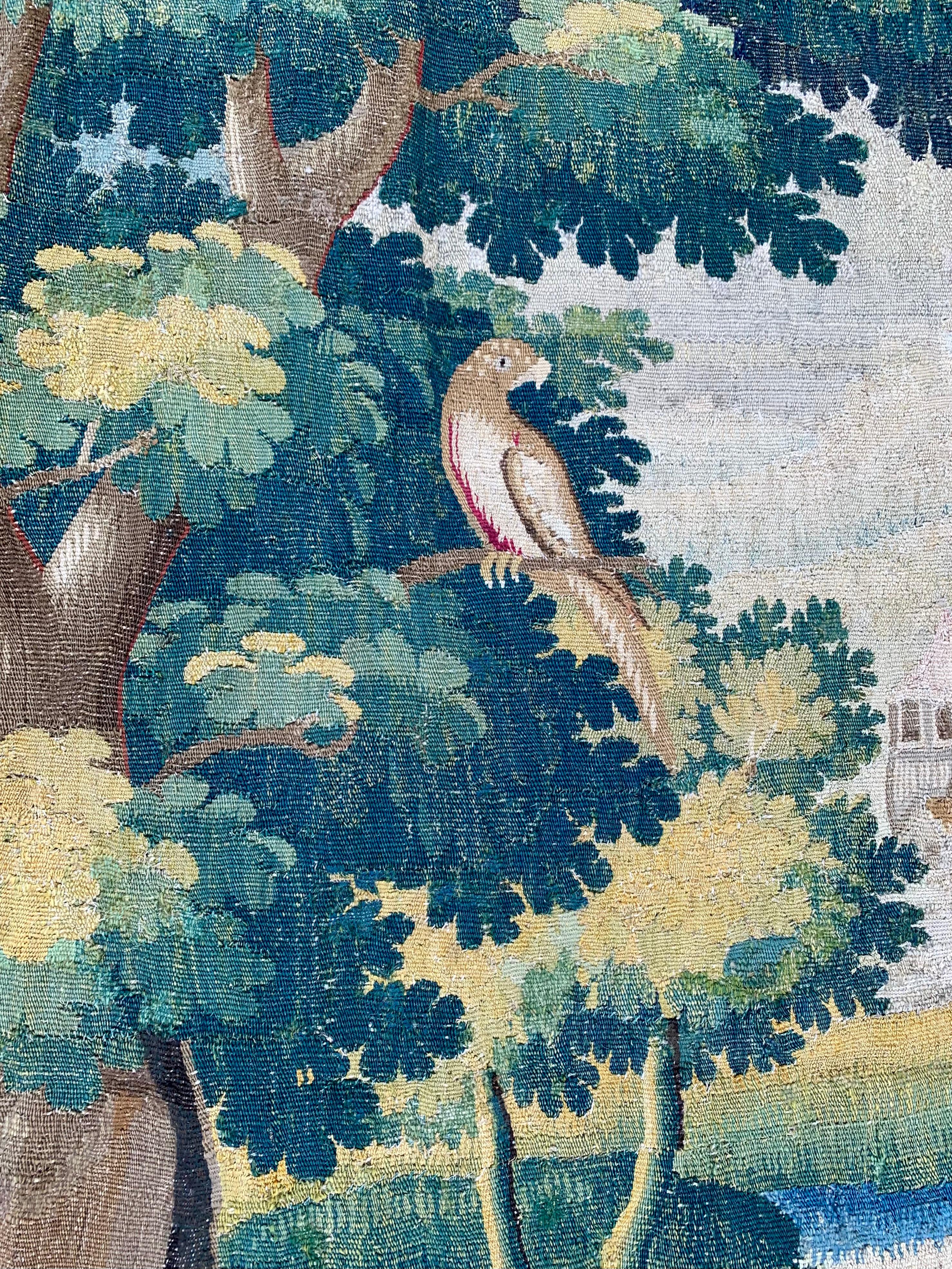 French Tapestry - Tapisserie Verdure Royale de Felletin In Good Condition For Sale In Hellerup, DK
