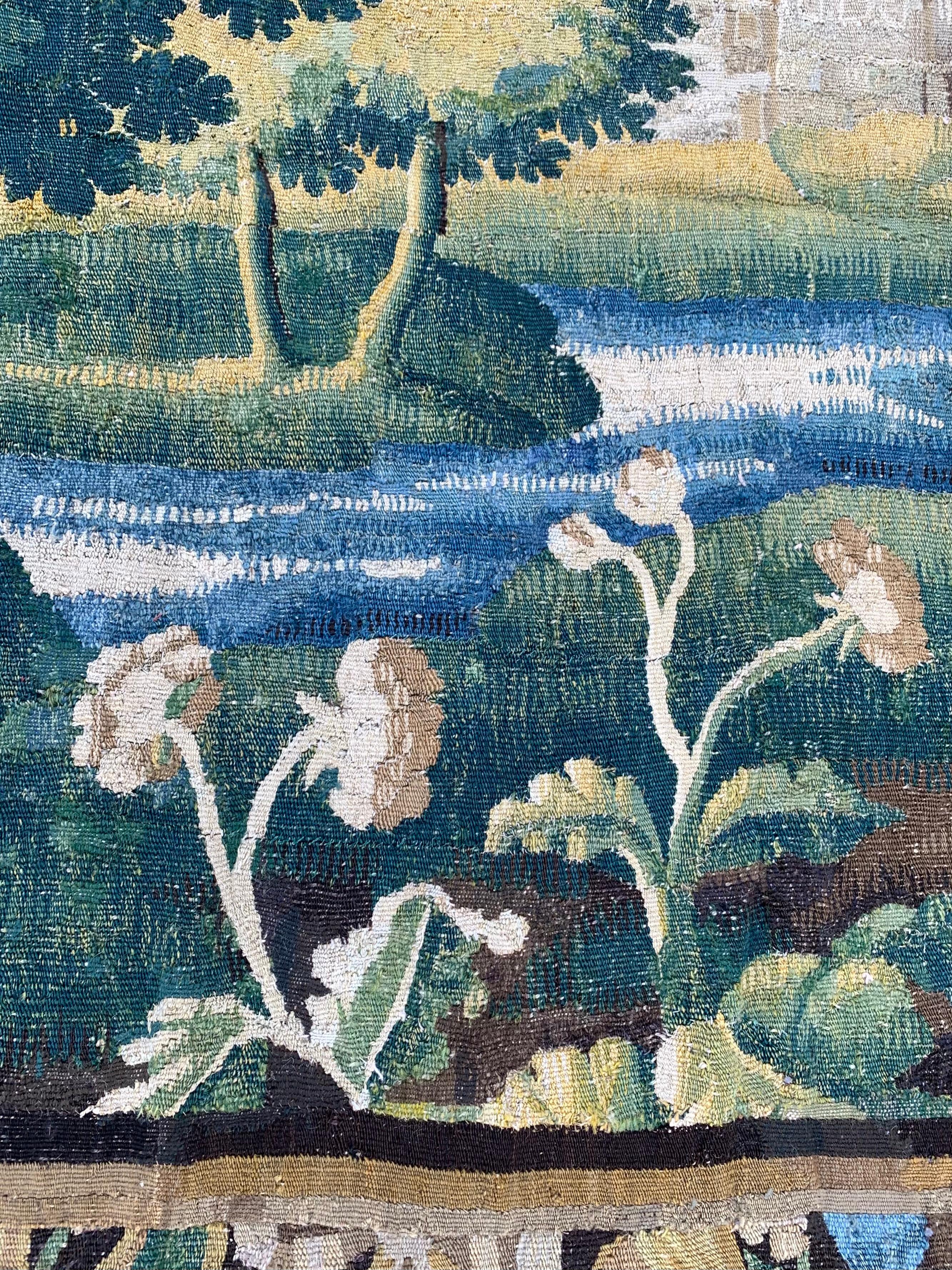 French Tapestry - Tapisserie Verdure Royale de Felletin For Sale 3