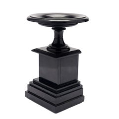 French tazza carved from Belgium black marble, c. 1870